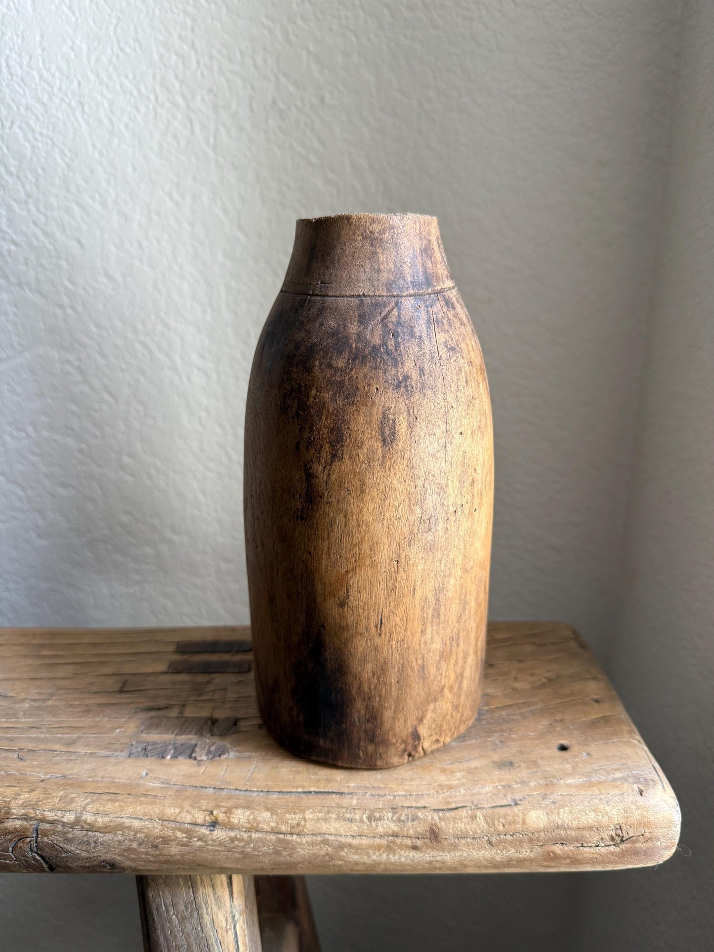 Vintage African Tutsi Wooden Vase