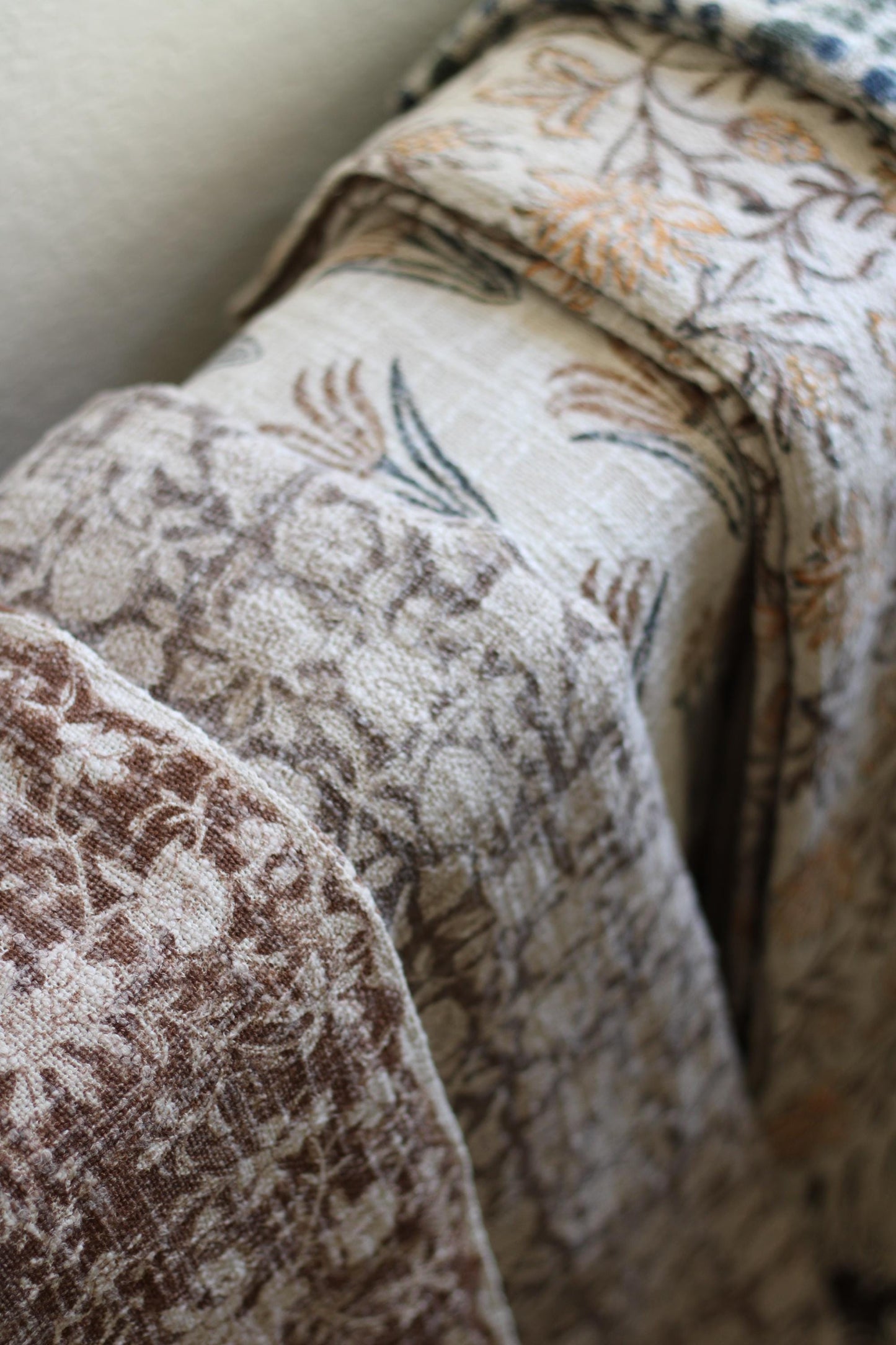 Handmade Throw Blanket Handblock Floral Print