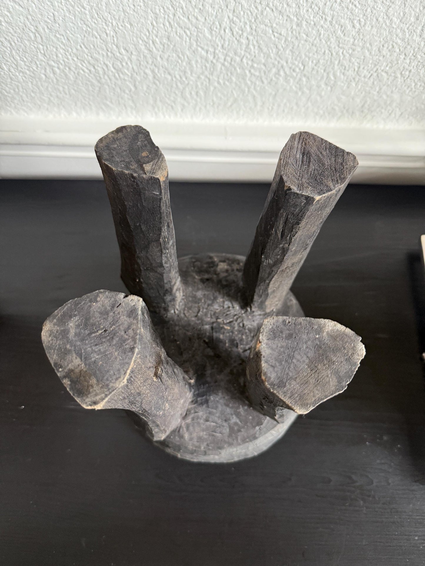 Vintage African Senufo Stool Curved Leg