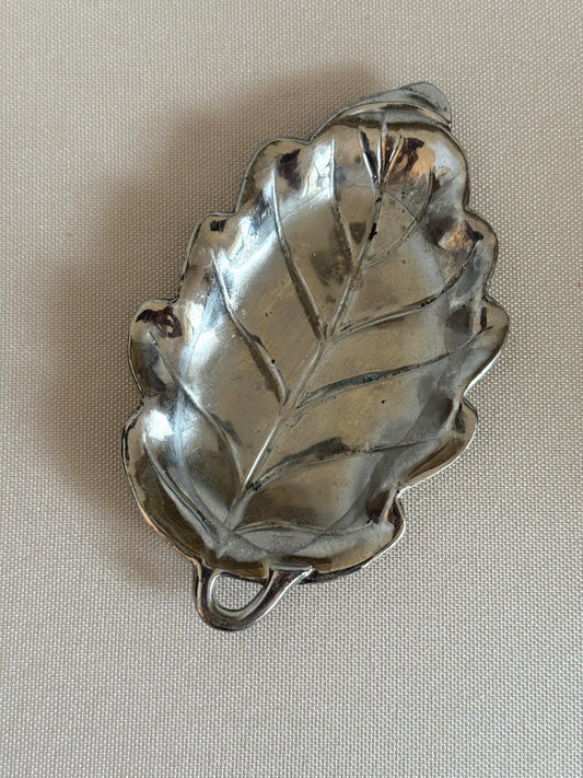 Vintage Silver Leaf Tray