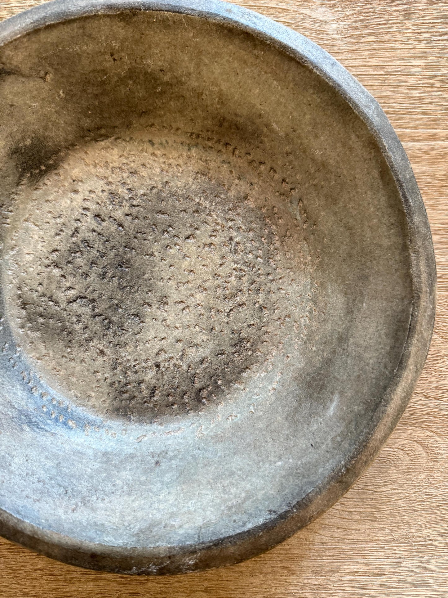 Large Vintage Raw Stone Bowl
