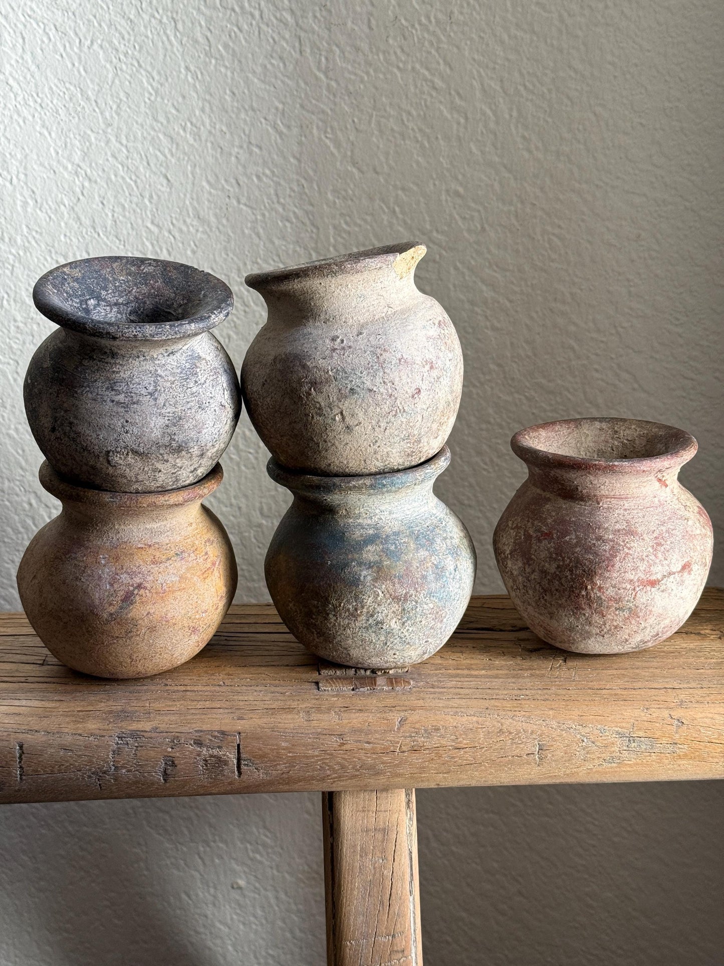 Small Vintage Clay Pot Vessel