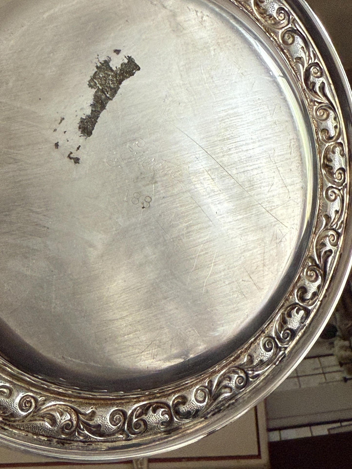 Vintage Silver Bread and Butter Set