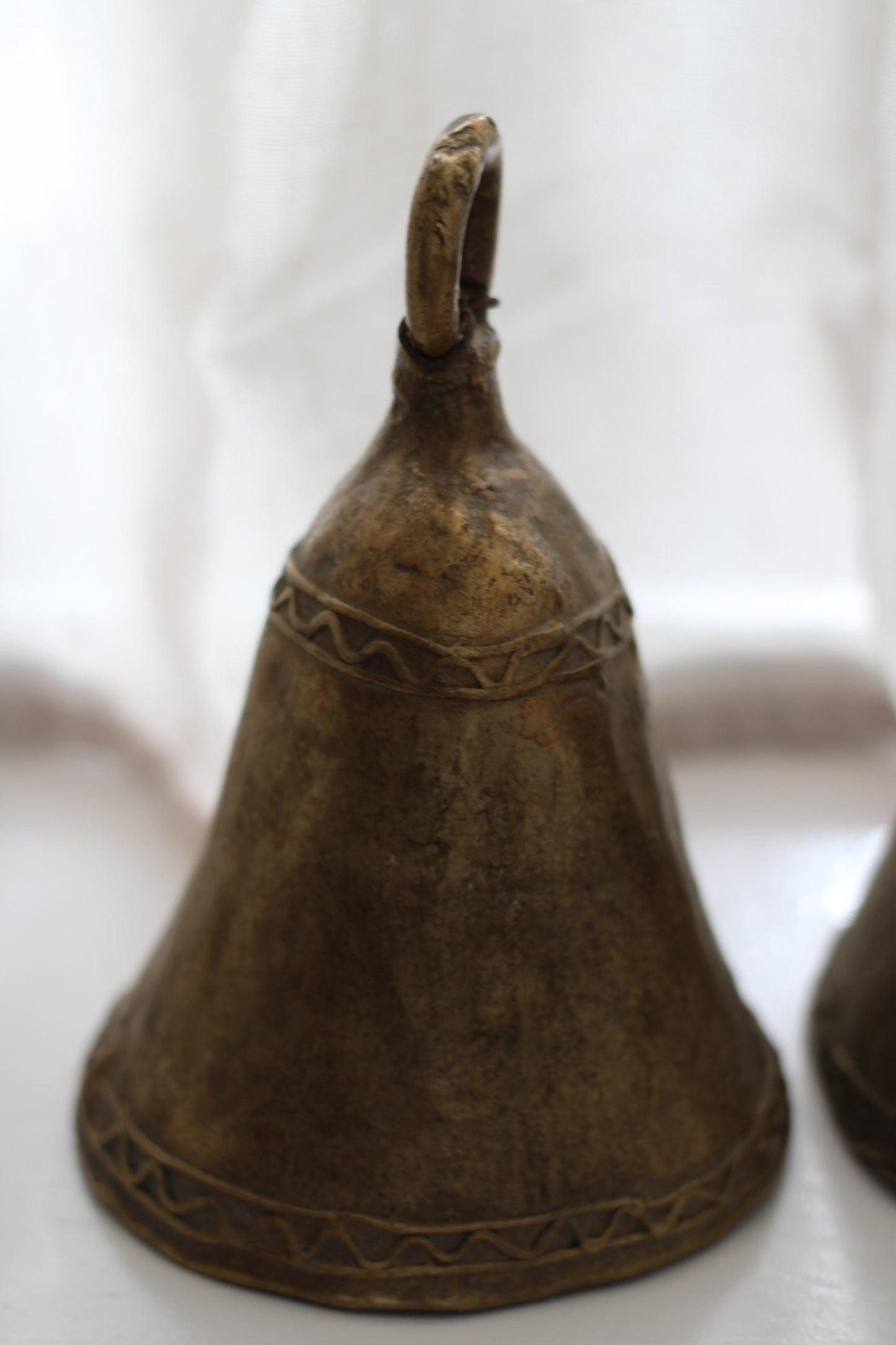 Vintage African Brass Bell Extra Large