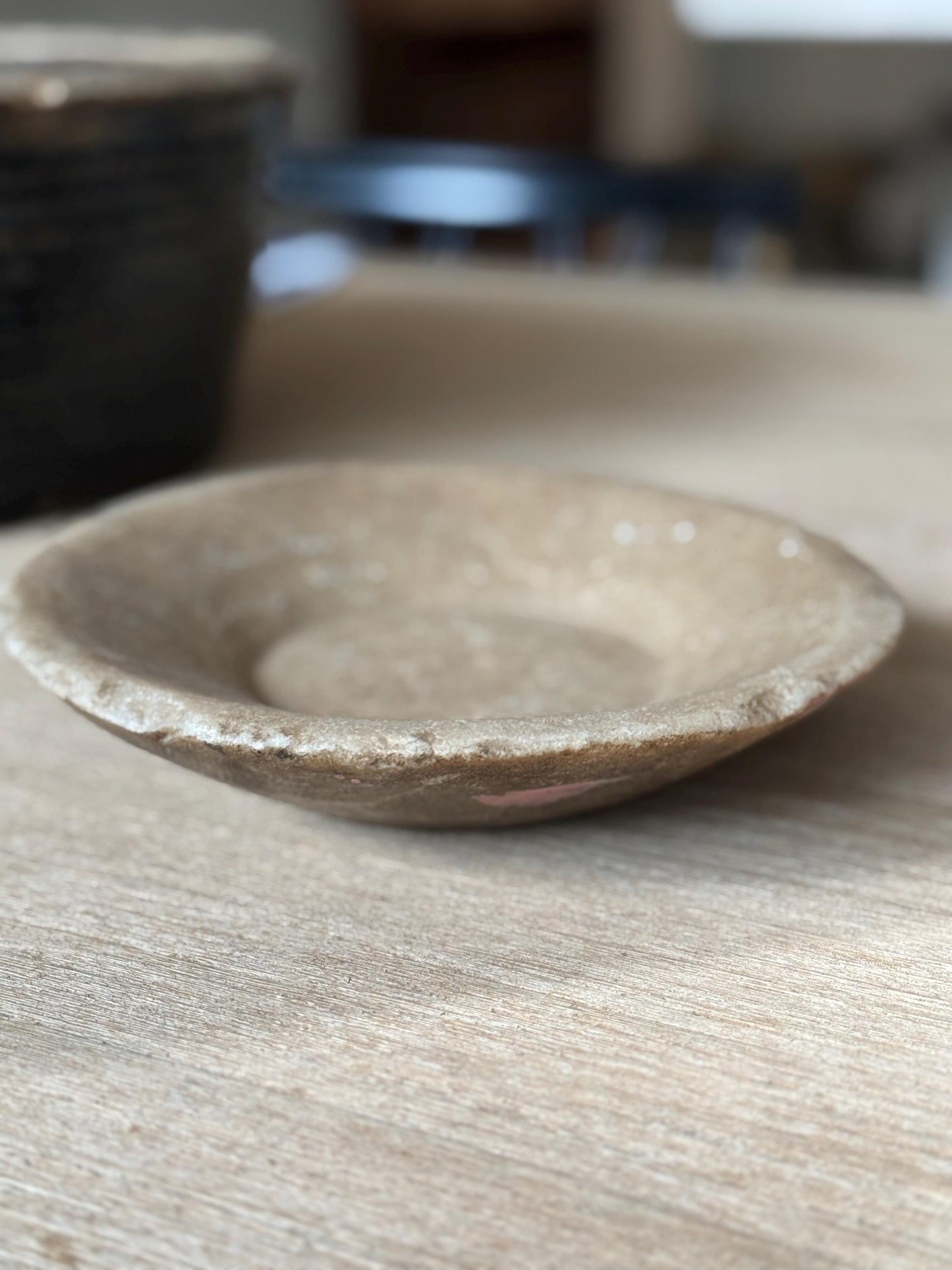 Vintage Raw Stone Bowl