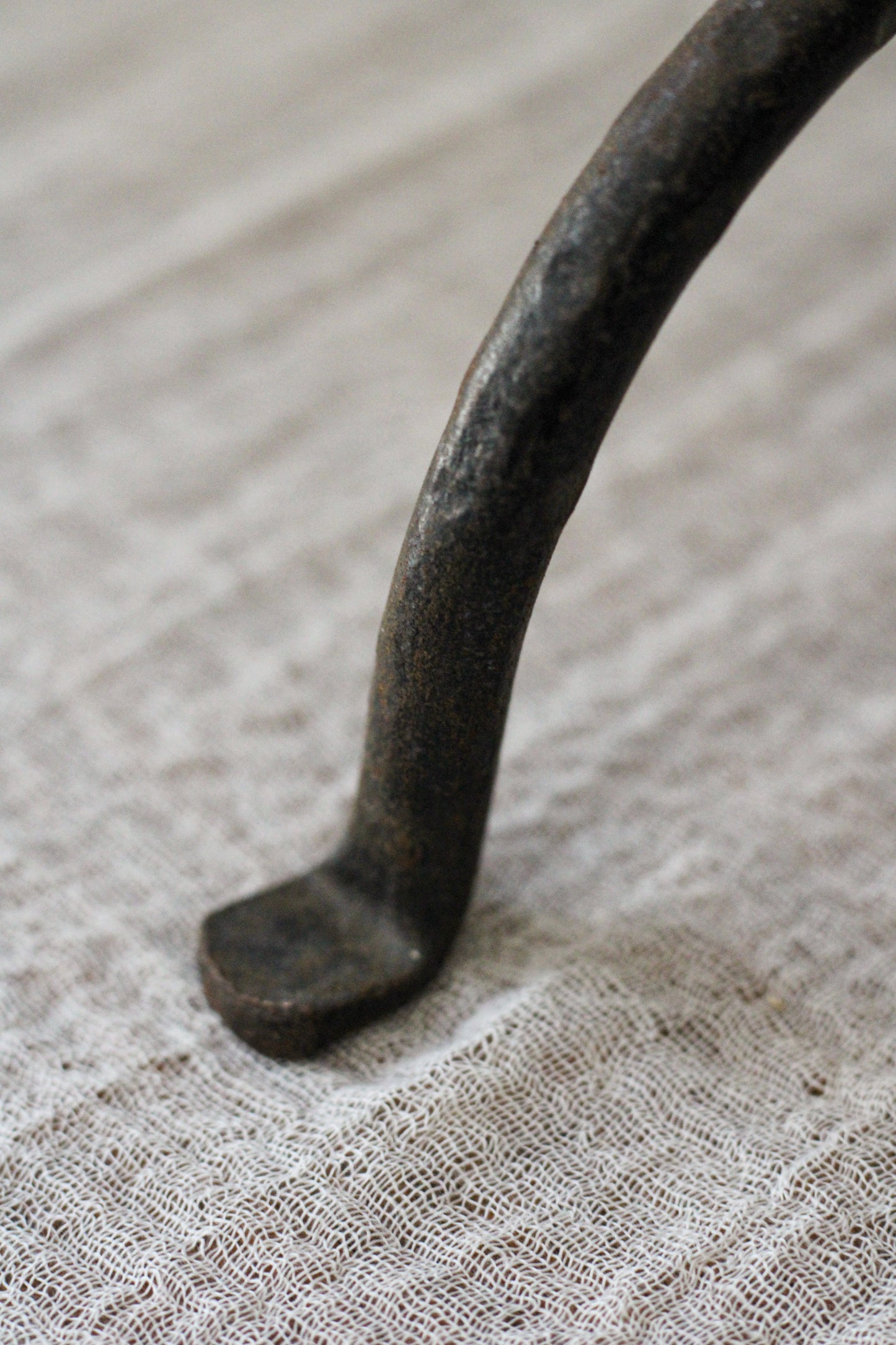 Vintage Large Iron Tripod Candleholder