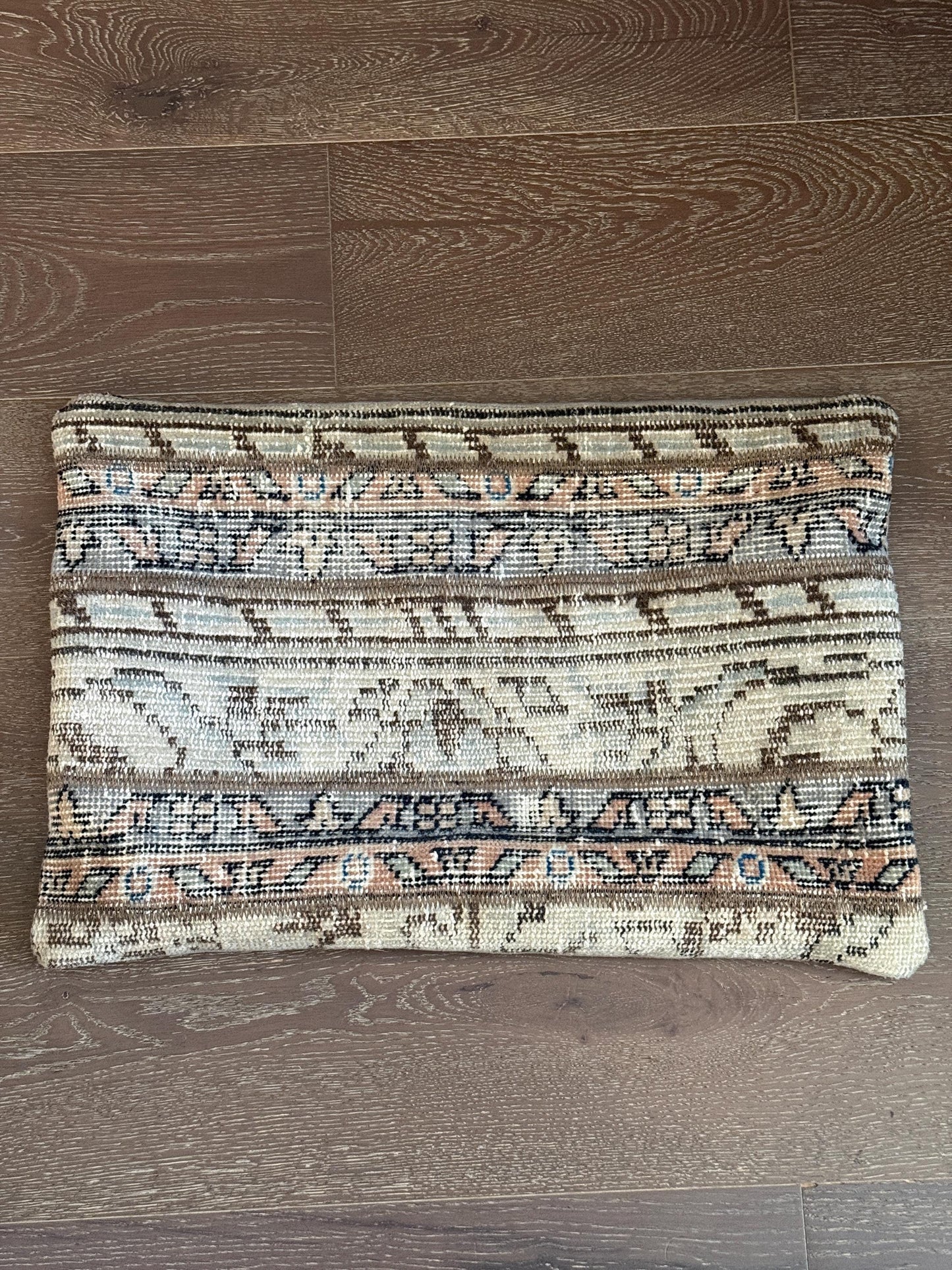 Turkish Rug Pillow Cover 16x24 Kilim