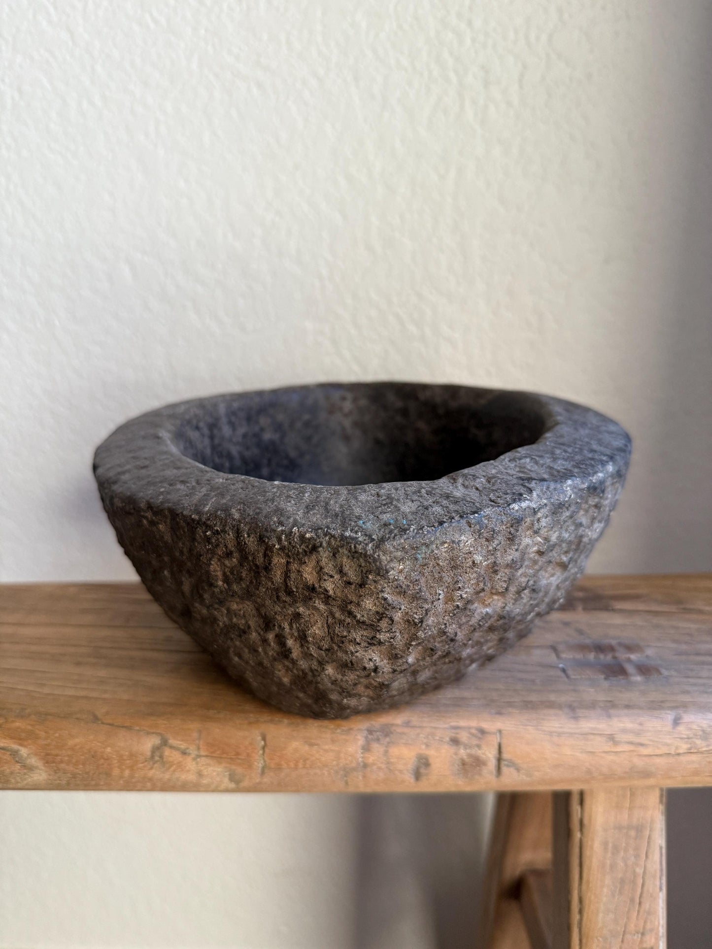 Hand Carved Stone Bowl/Mortar