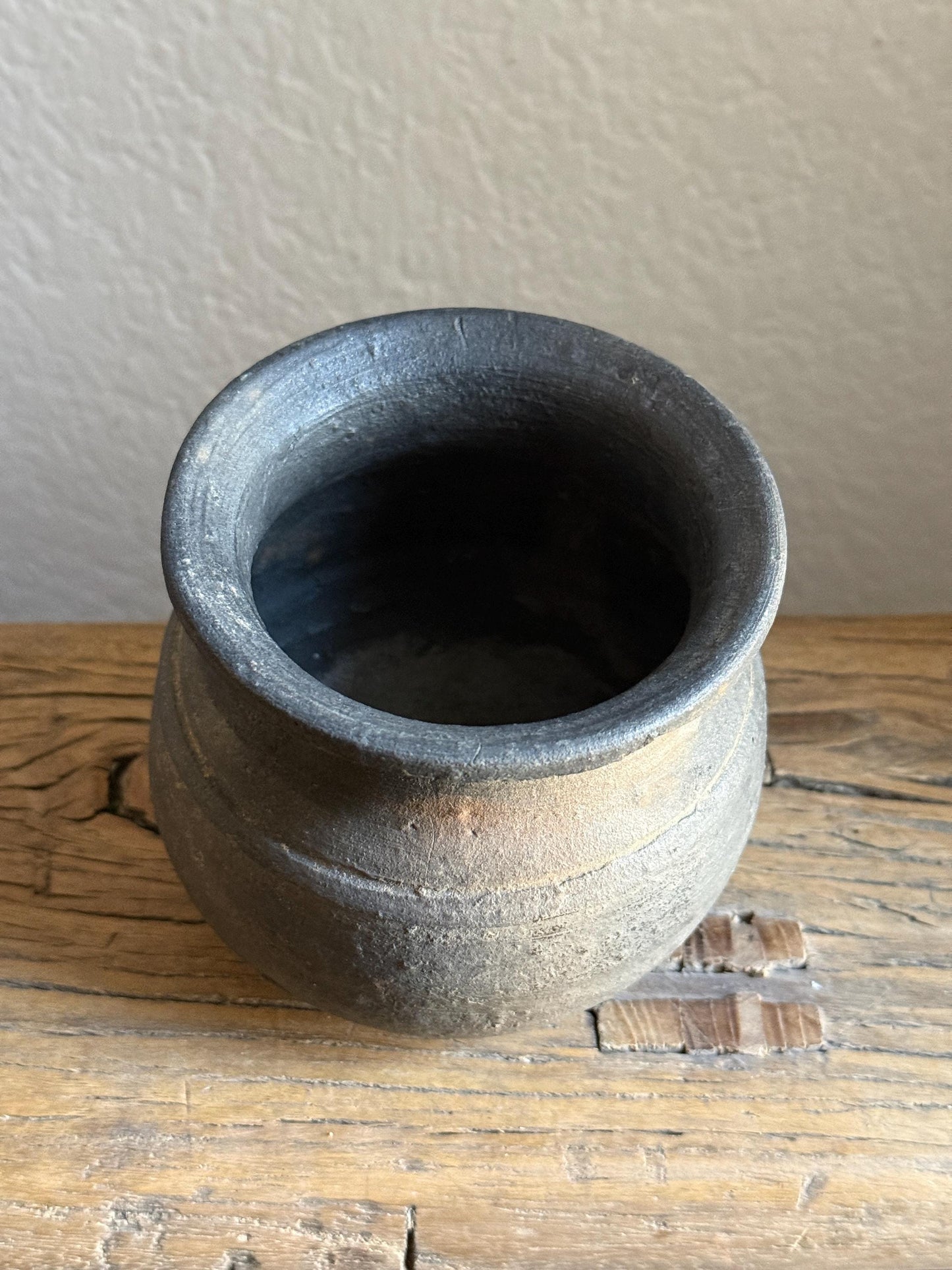 Small Vintage Clay Pot Vessel