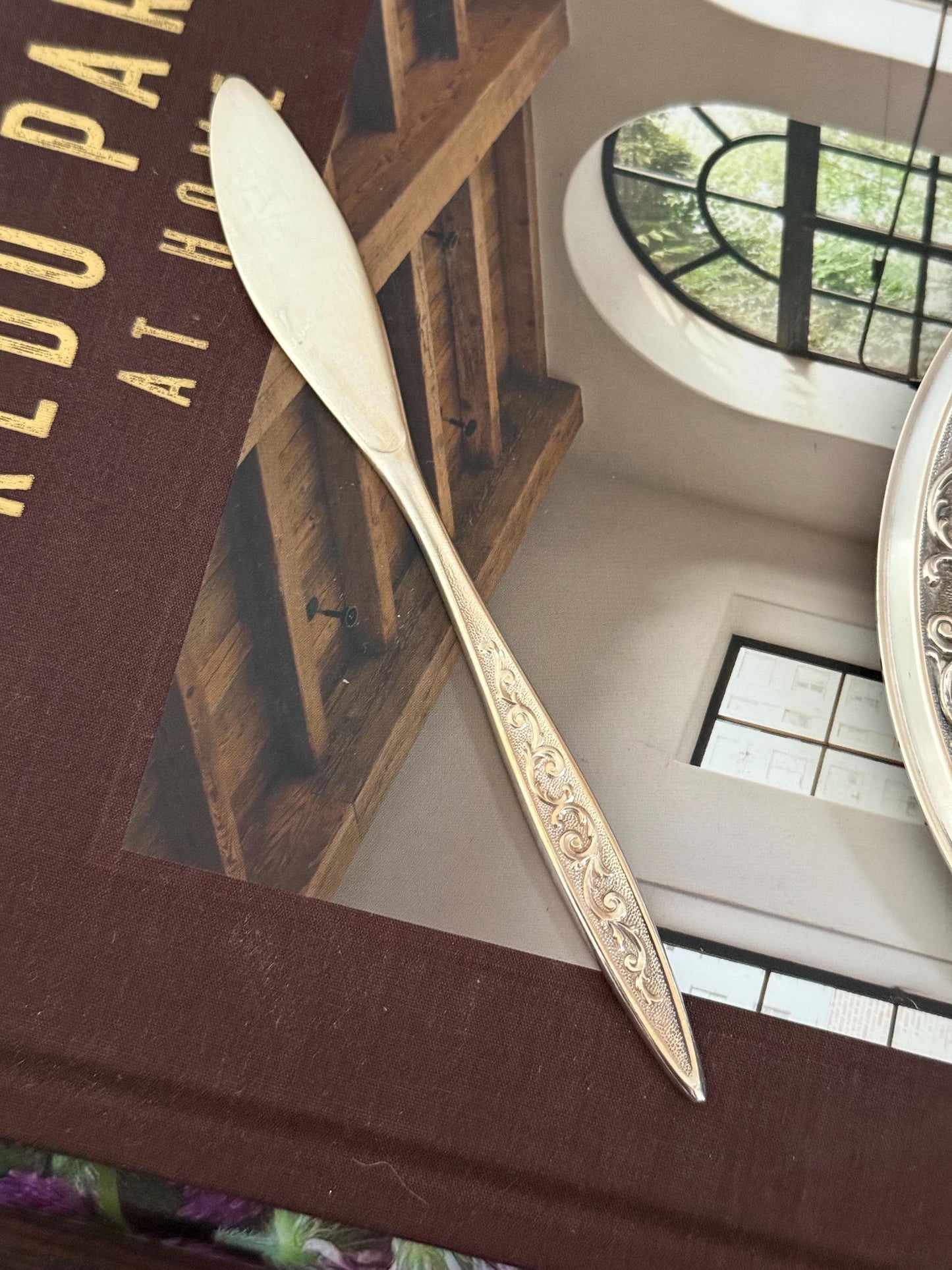 Vintage Silver Bread and Butter Set