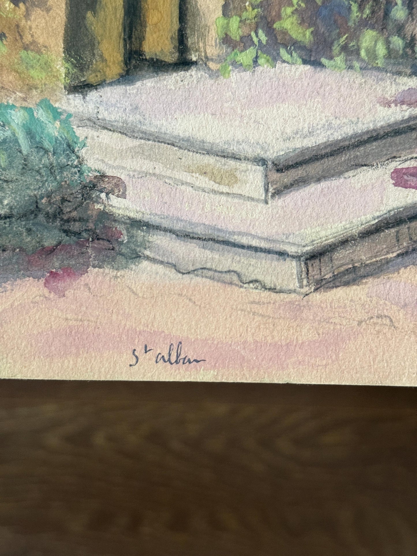 Original Watercolor Painting on Paper Artist Signed