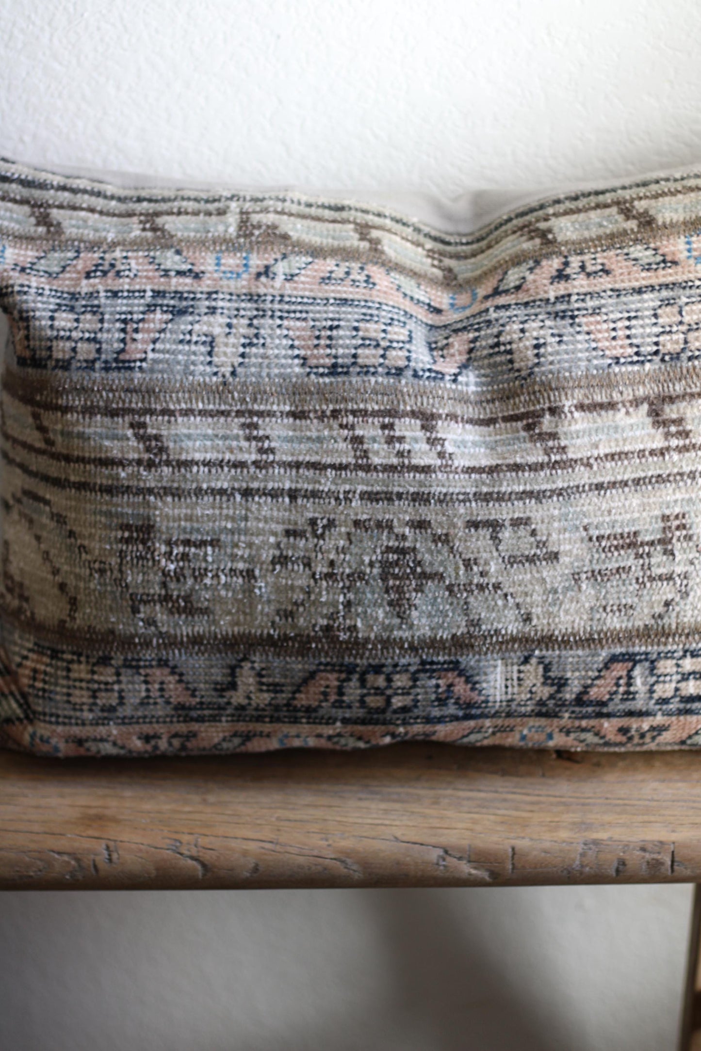 Turkish Rug Pillow Cover 16x24 Kilim