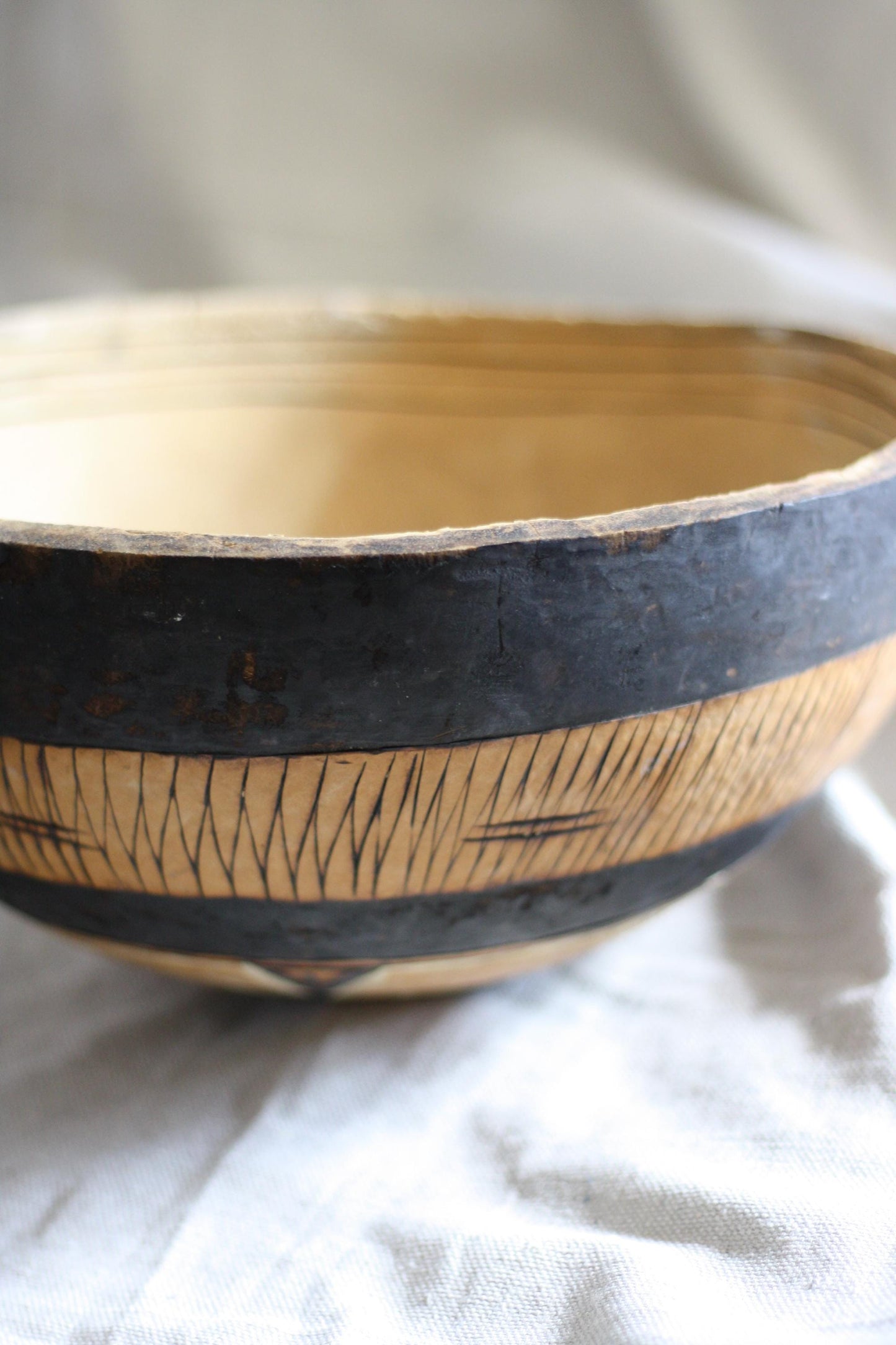African Calabash Gourd Bowl from Nigeria