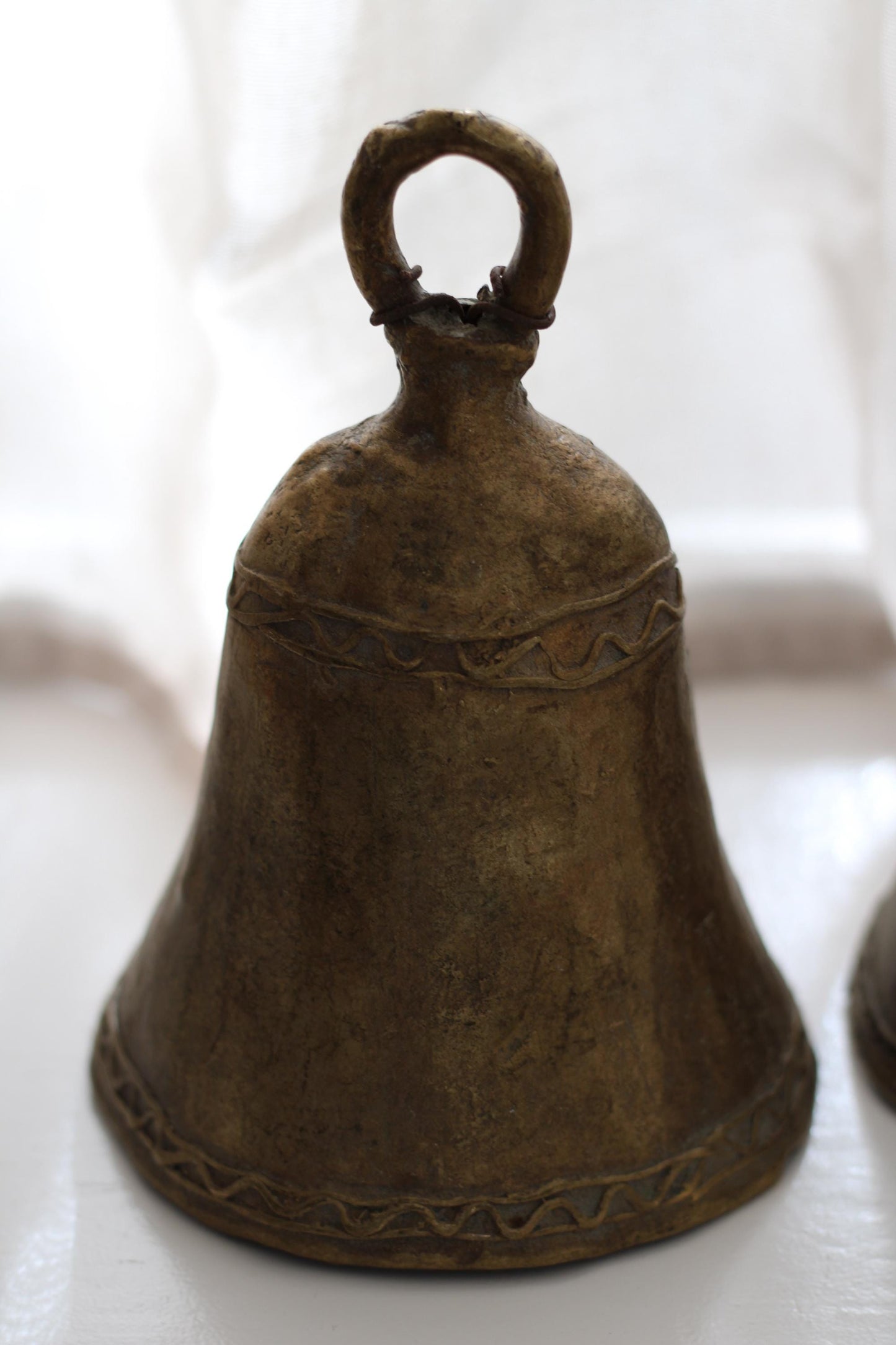 Vintage African Brass Bell Extra Large