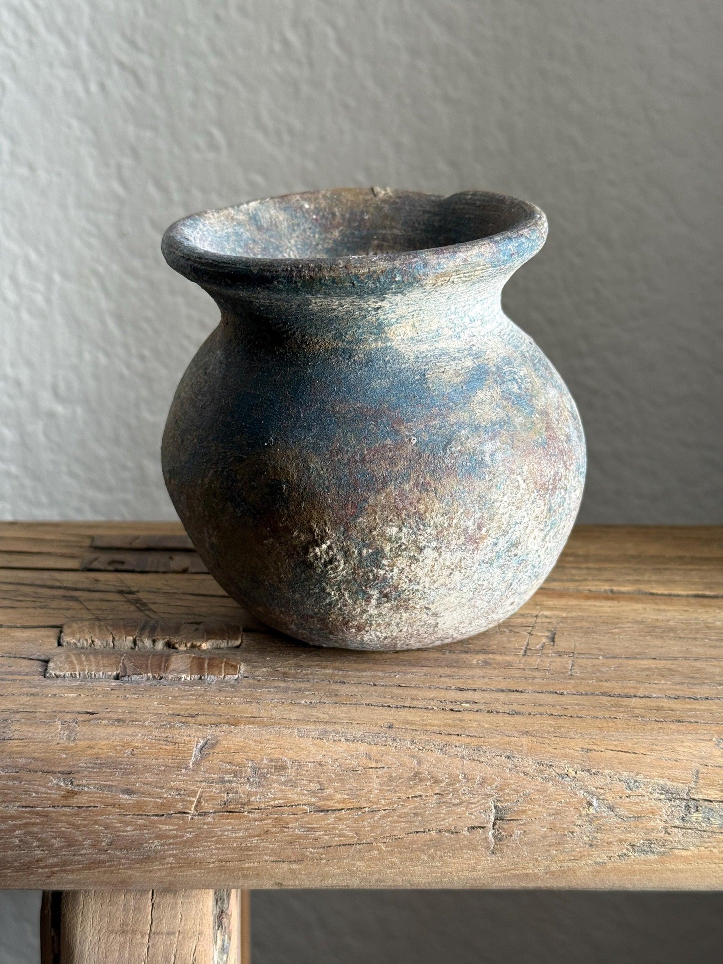 Small Vintage Clay Pot Vessel