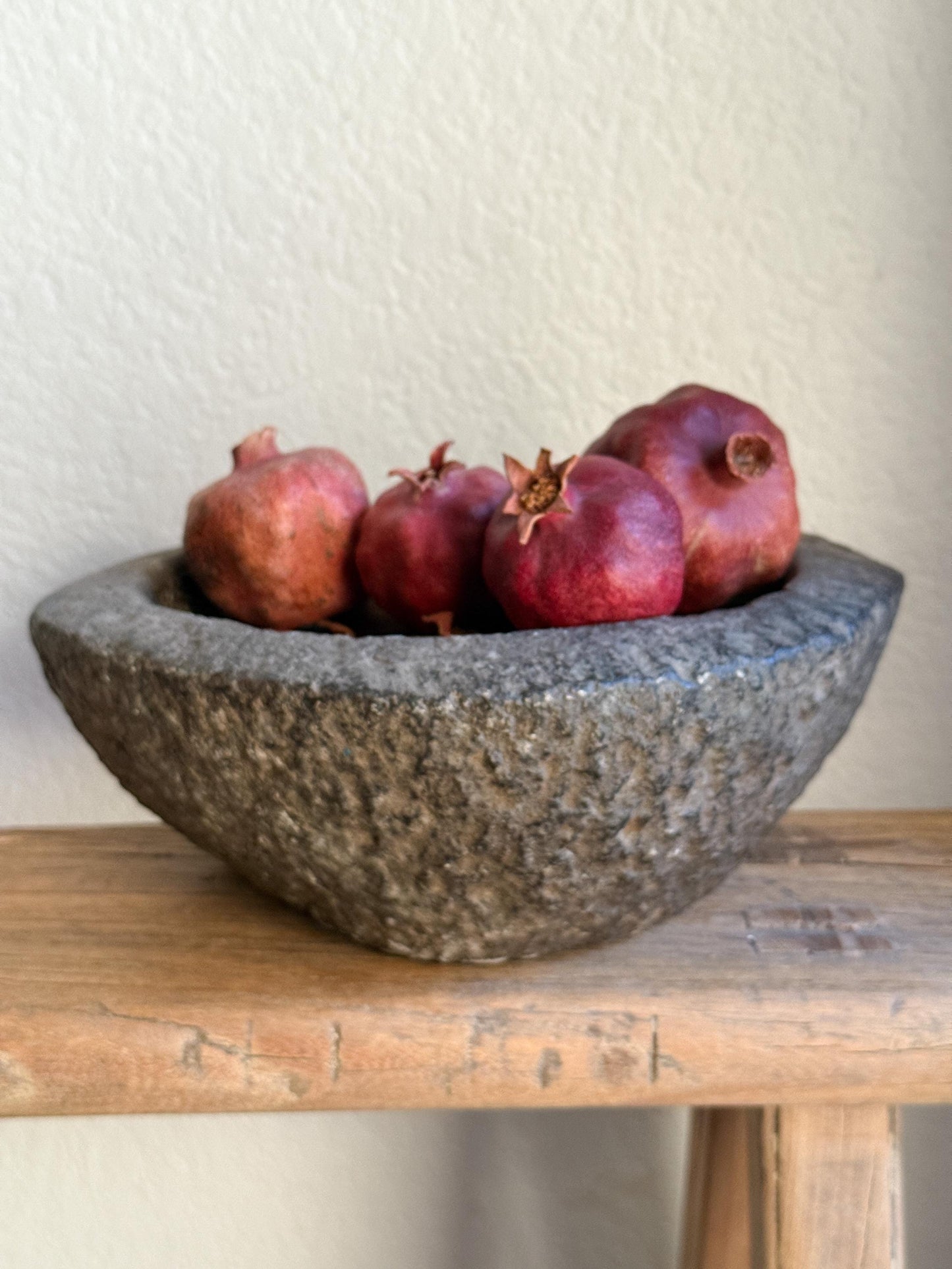 Hand Carved Stone Bowl/Mortar