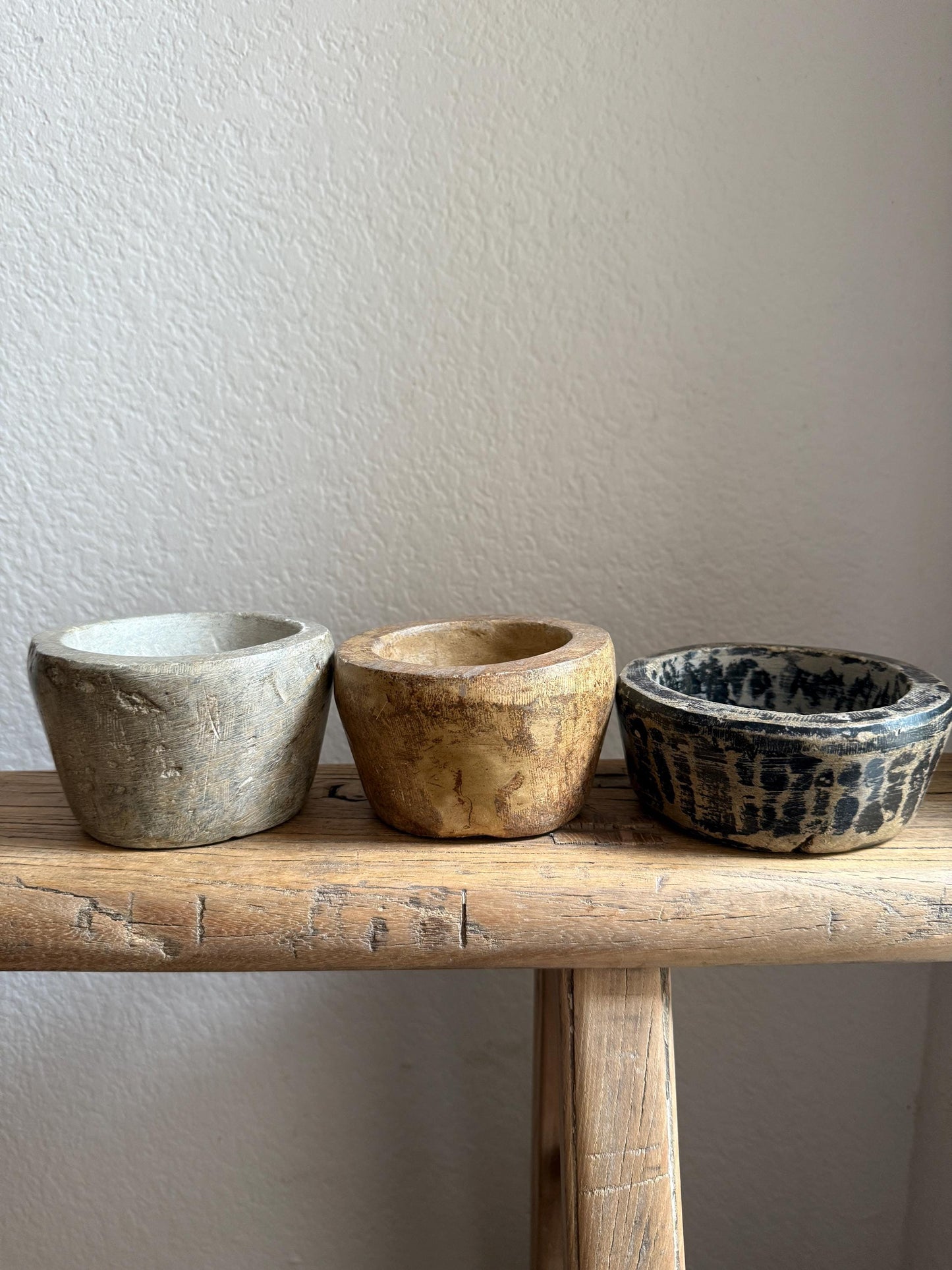 Vintage Stone Bowl / Stone Pickle Pot