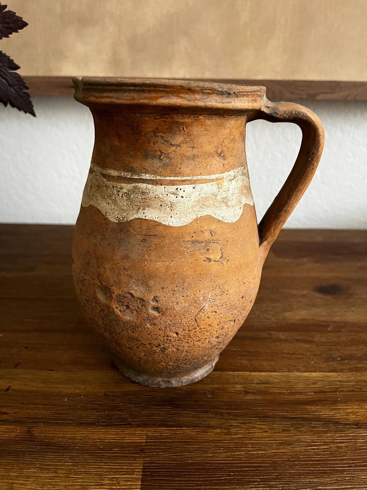 Small Vintage Turkish Olive Jar / Vase