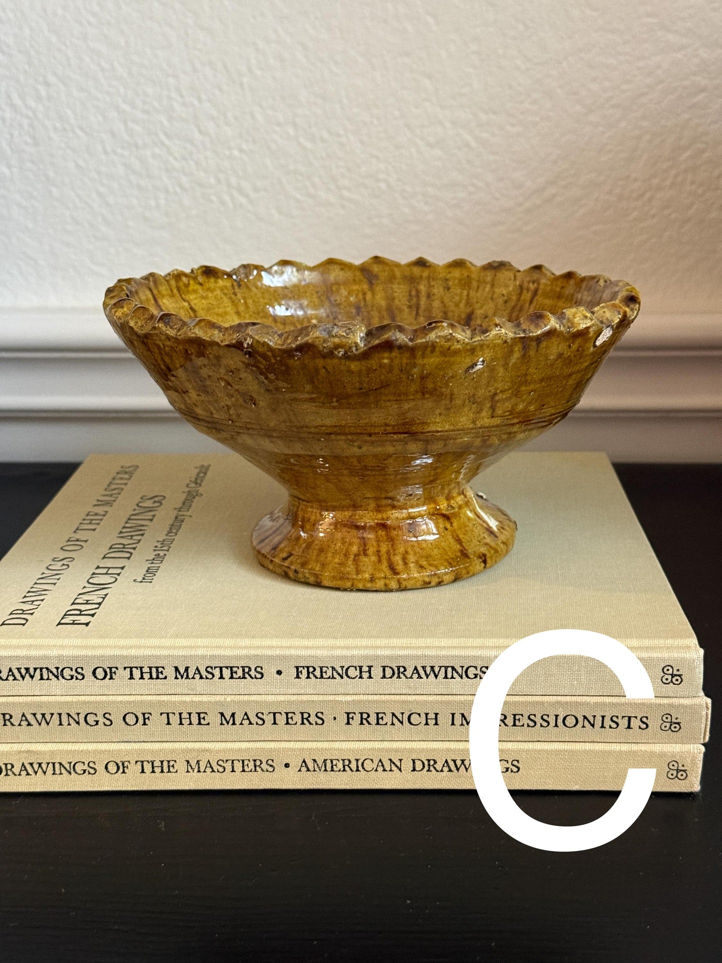 Moroccan Tamegroute Pedestal Bowl