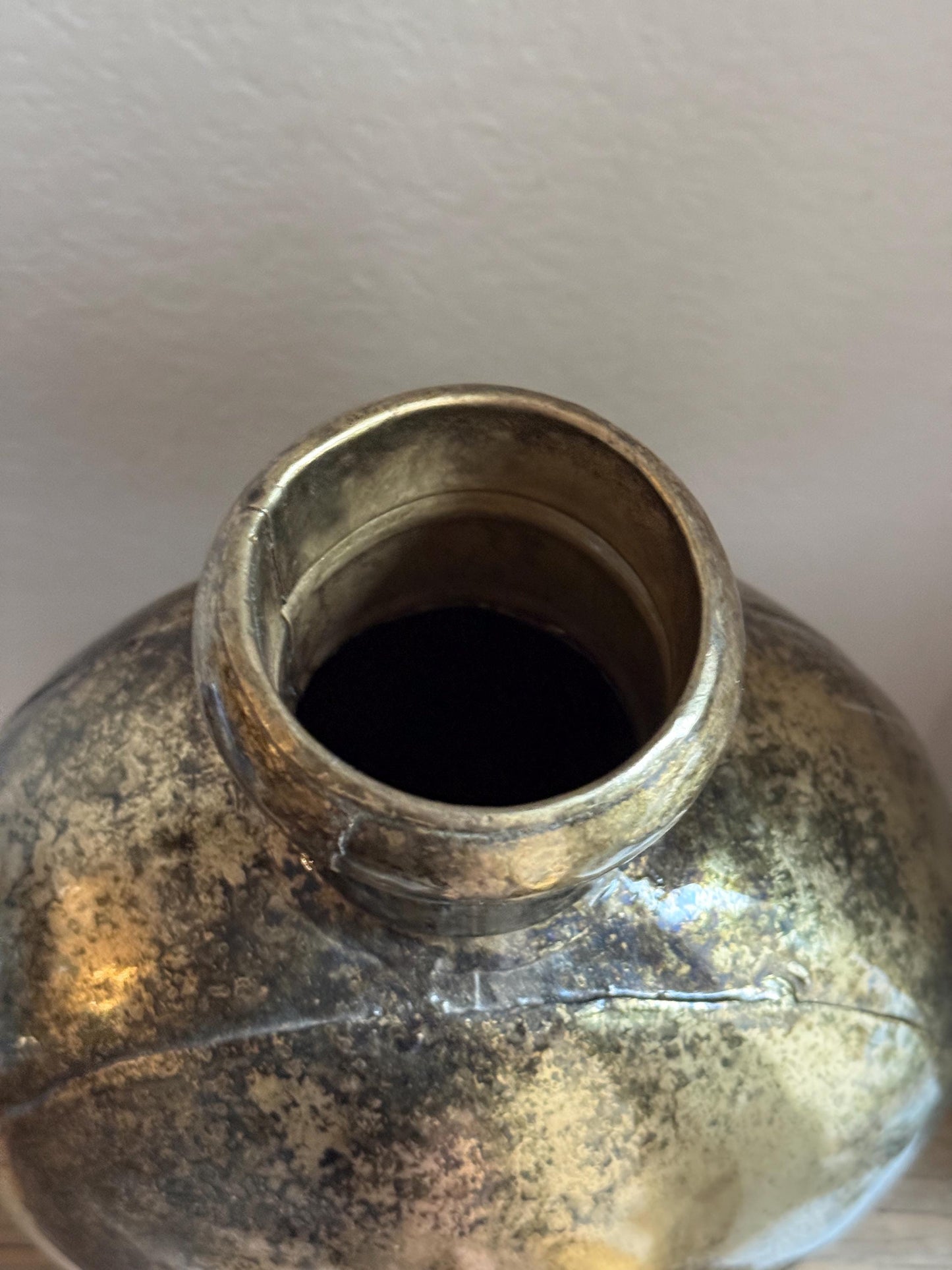 Vintage Iron Vessel