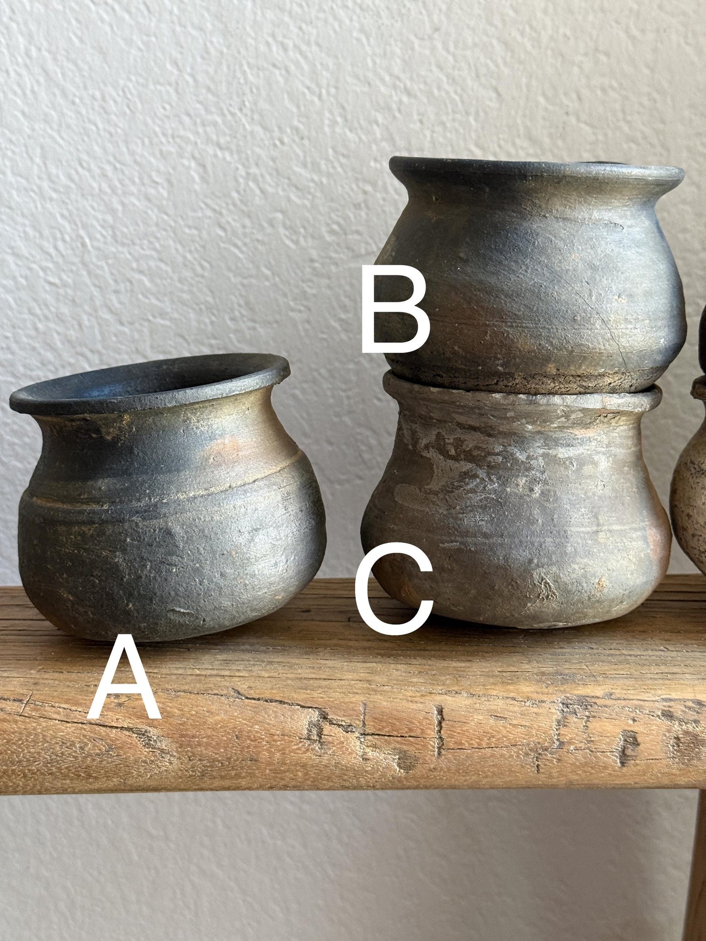 Small Vintage Clay Pot Vessel
