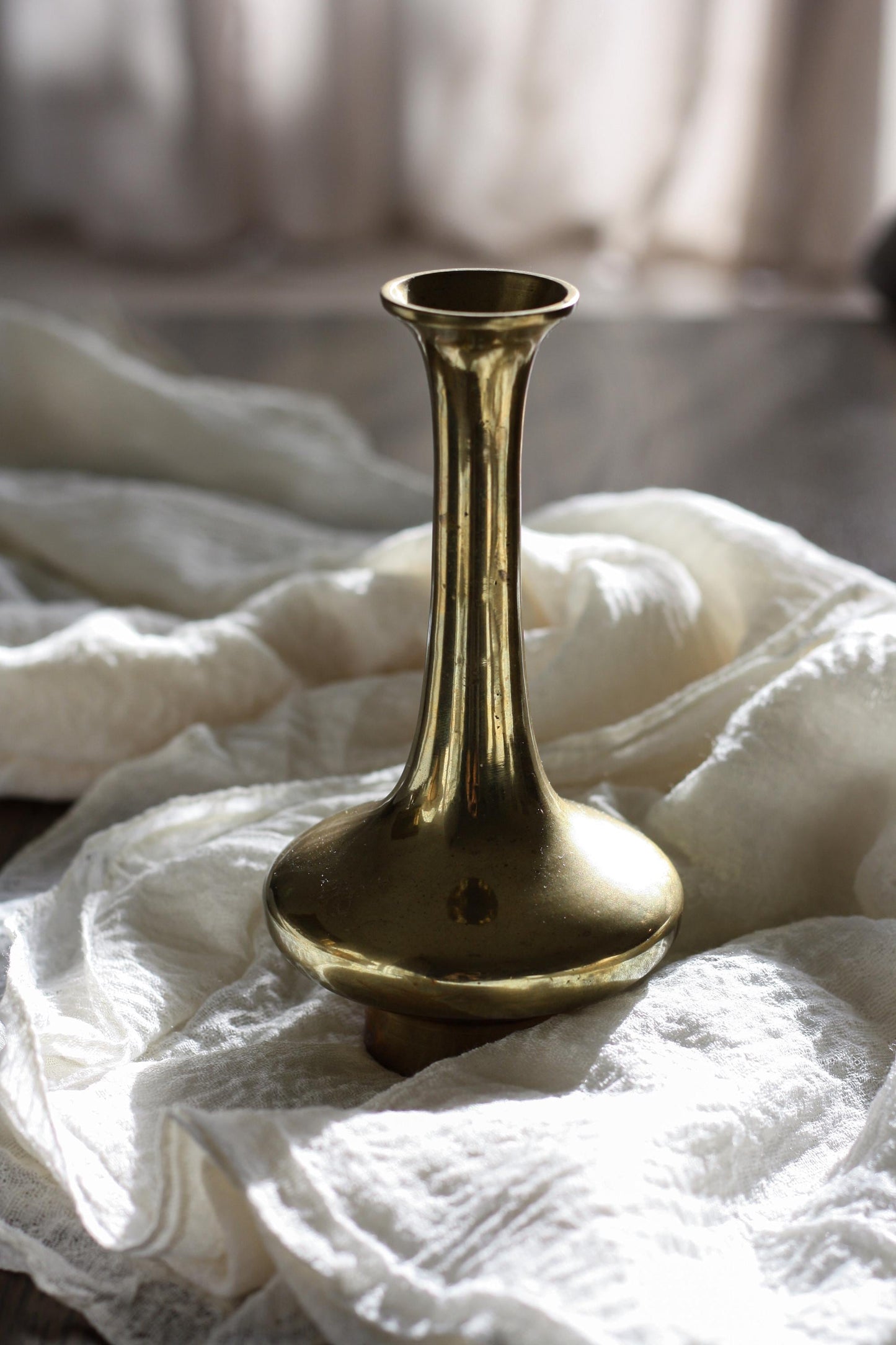 Mid-Century Modern Brass Vase
