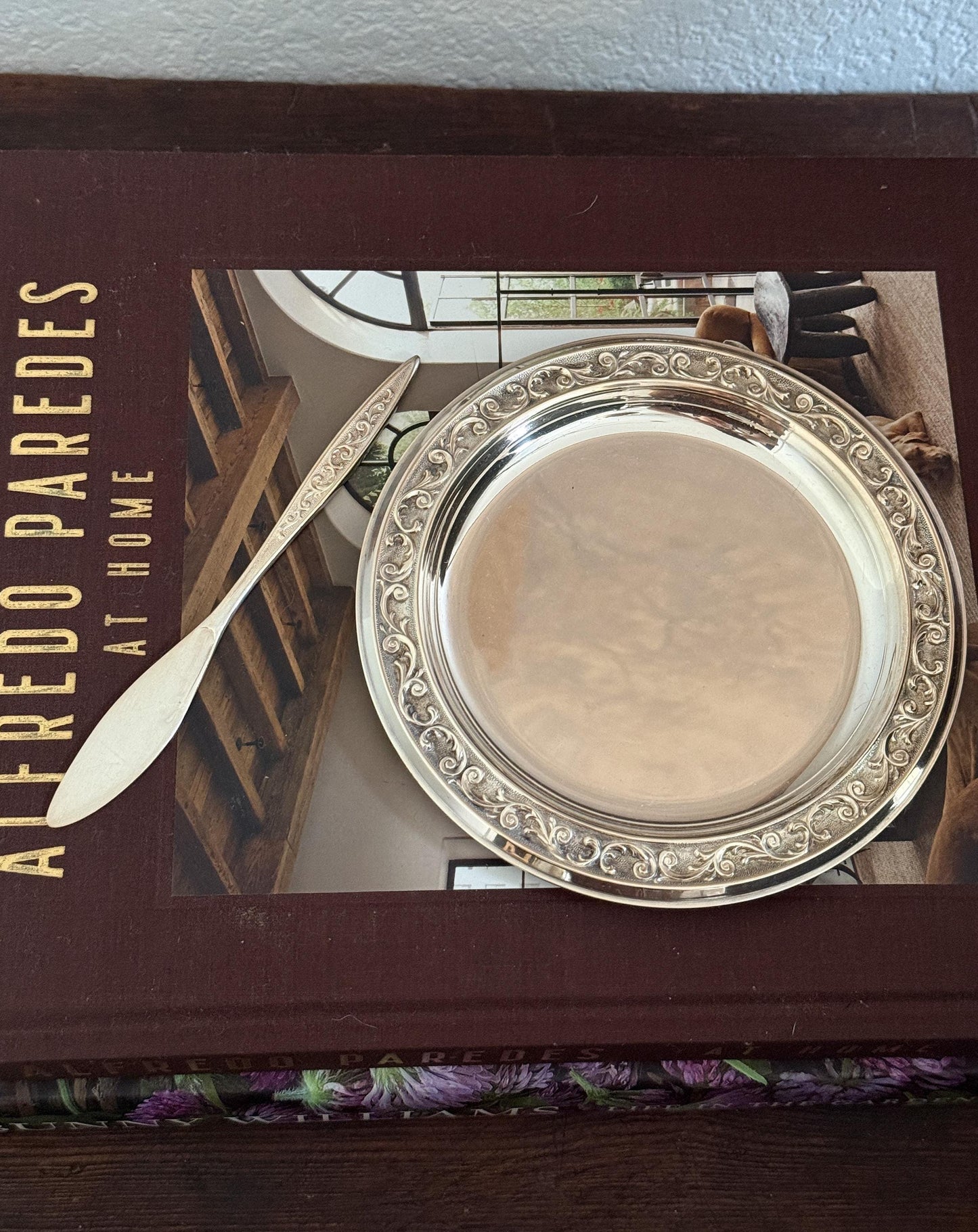 Vintage Silver Bread and Butter Set