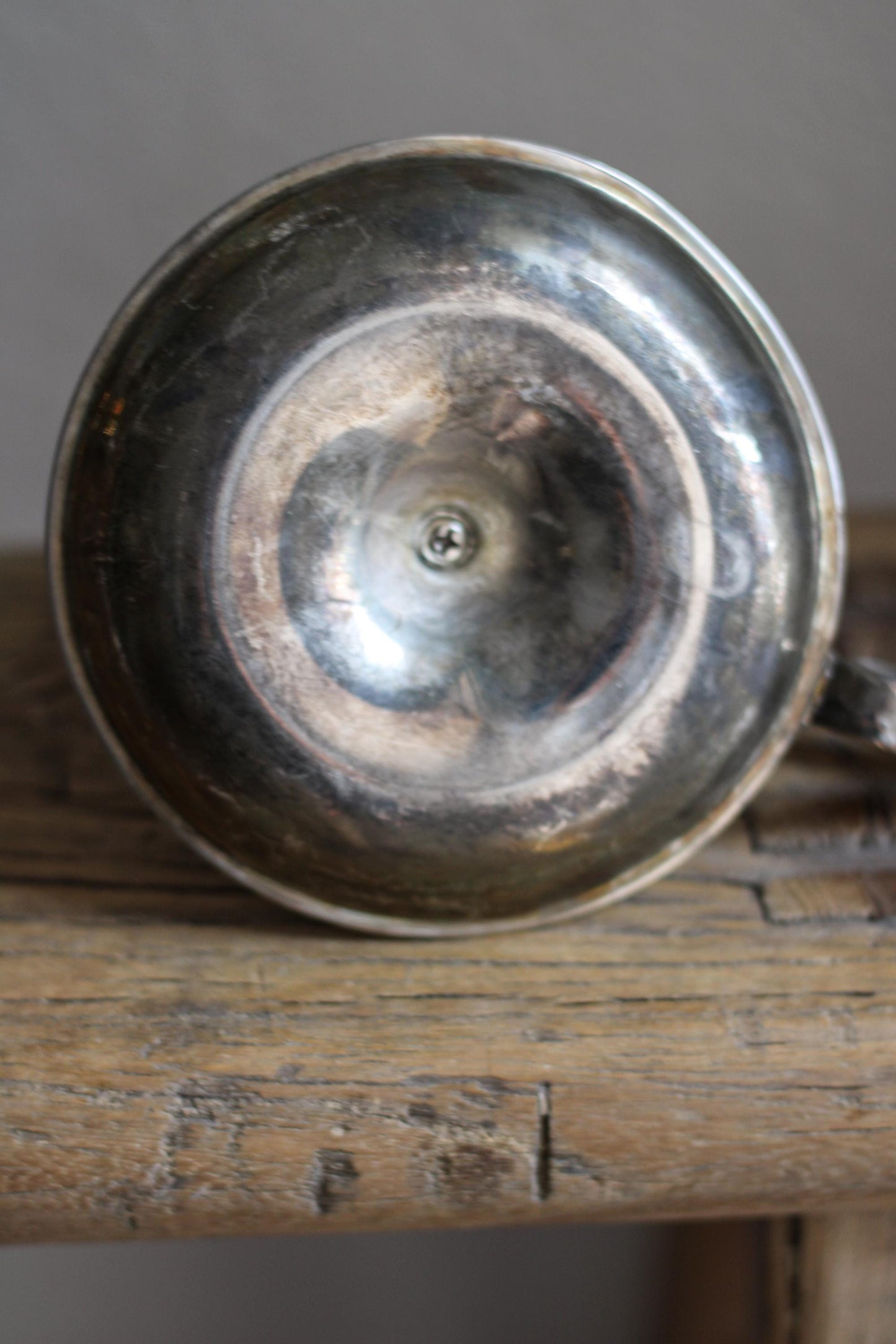 Vintage Silver Chambermaid Candleholder Beaded Rim