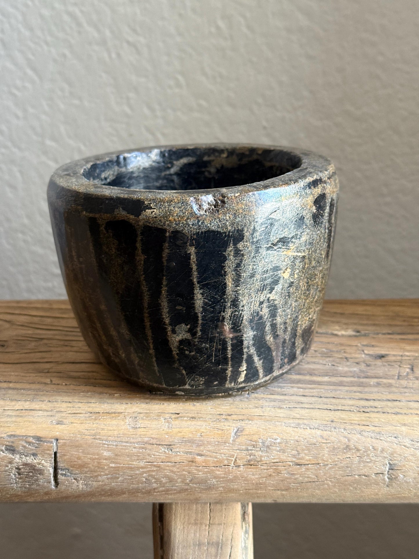 Vintage Stone Bowl / Stone Pickle Pot