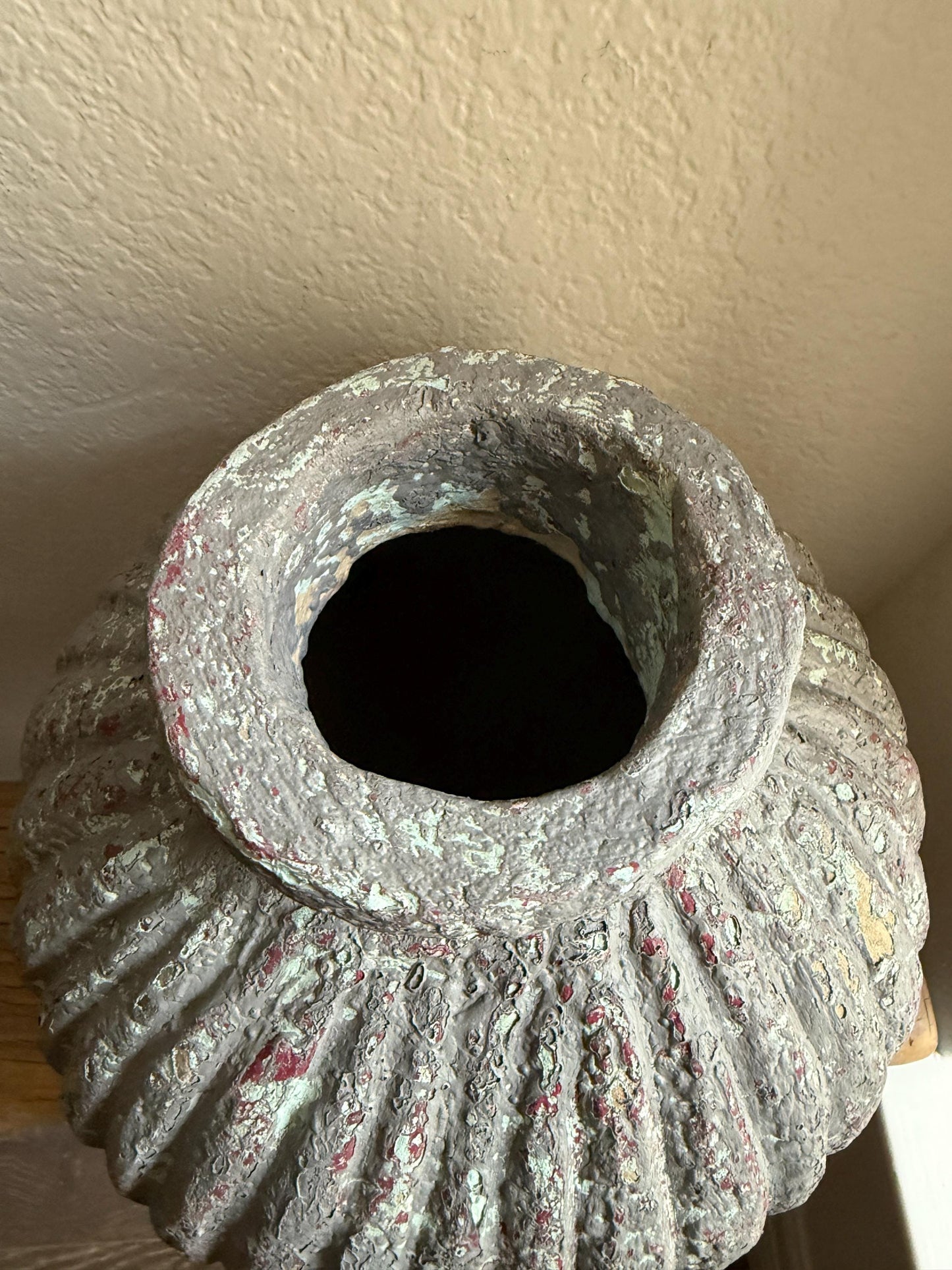 Large Vintage Paper Mache Vase