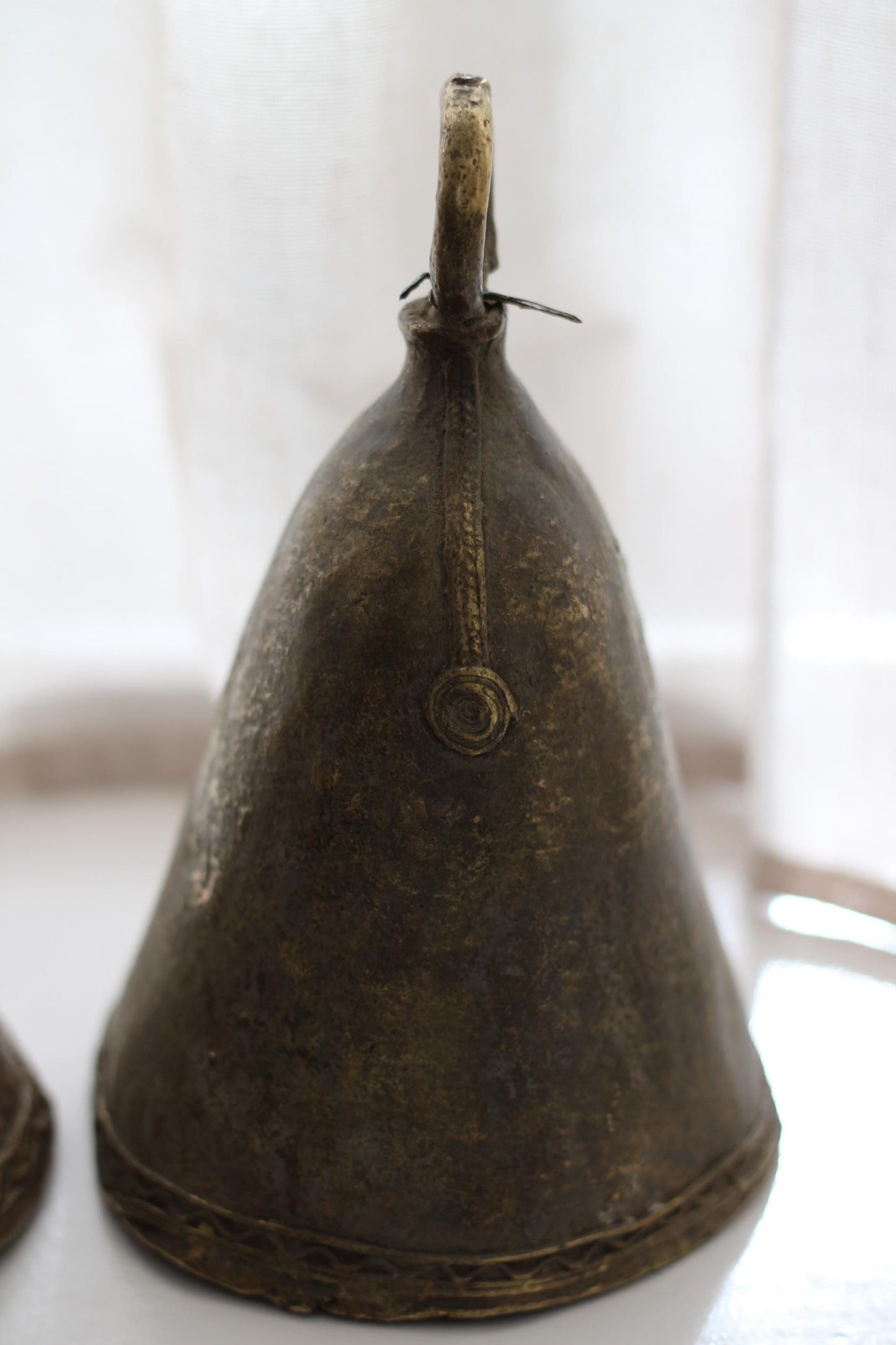 Vintage African Brass Bell Extra Large