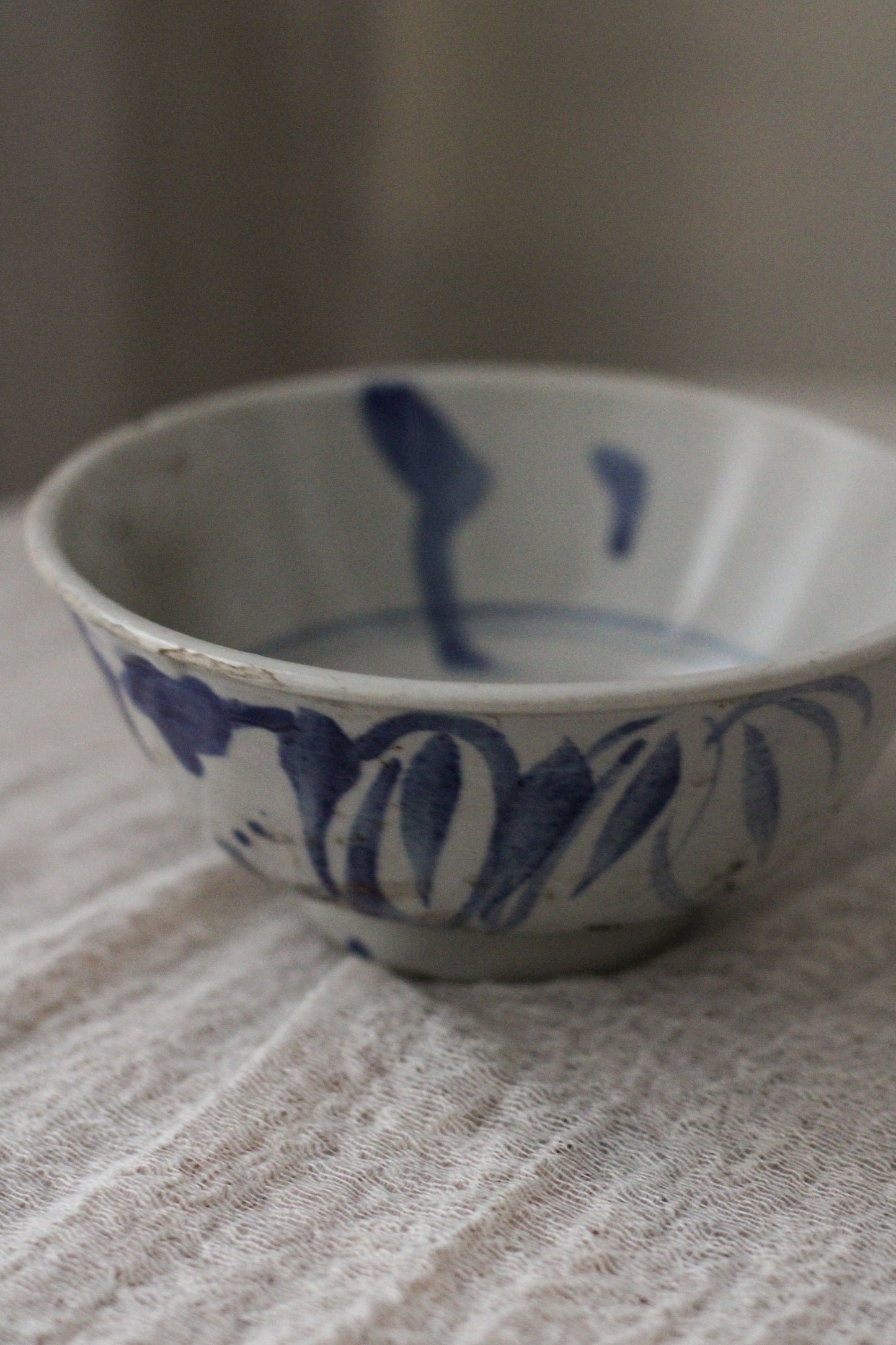 Antique Chinese Porcelain Bowl Blue White Provincial