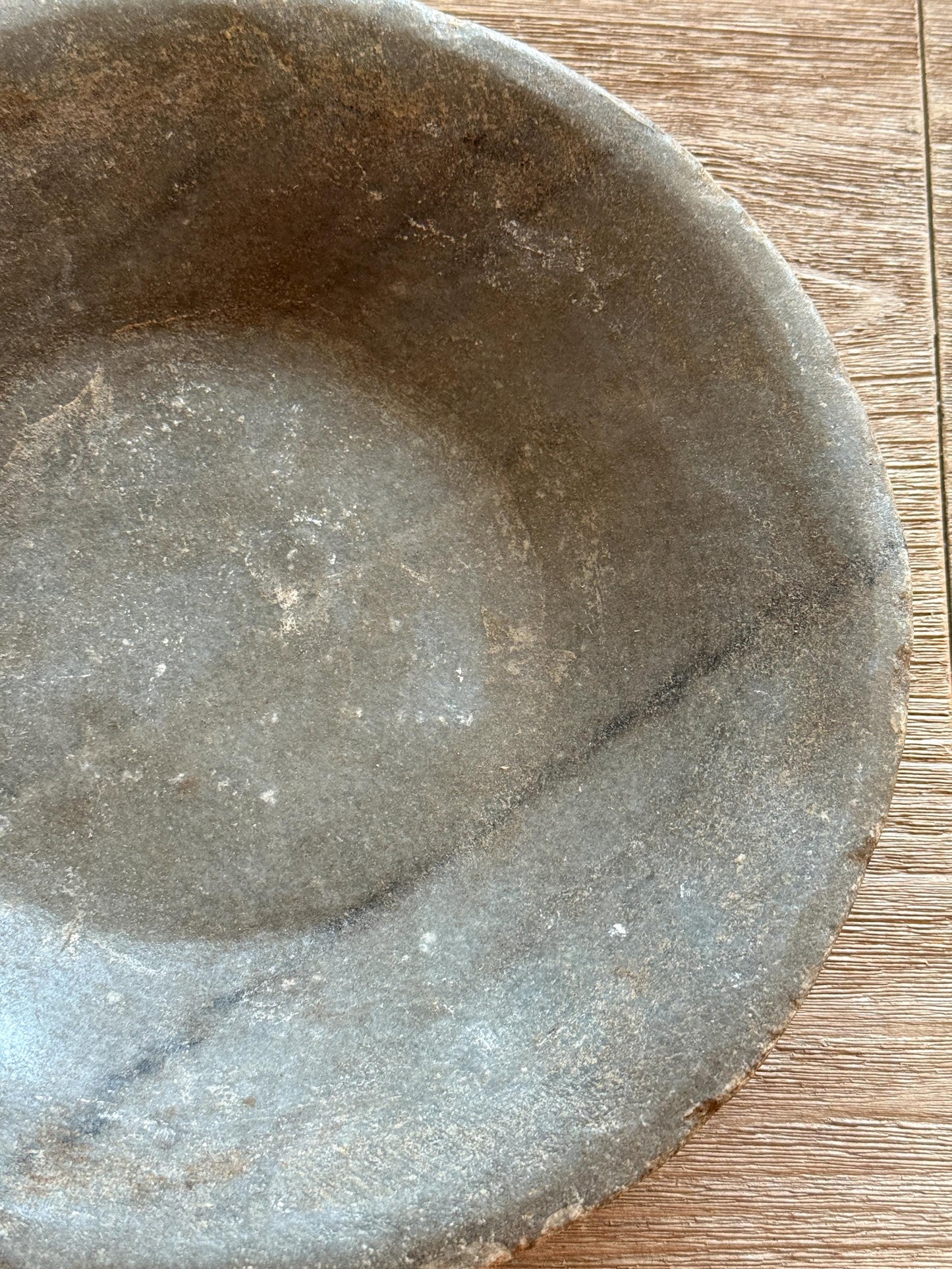 Large Vintage Raw Stone Bowl