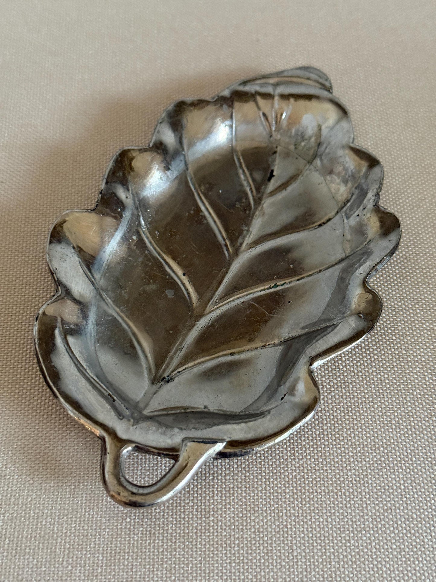 Vintage Silver Leaf Tray