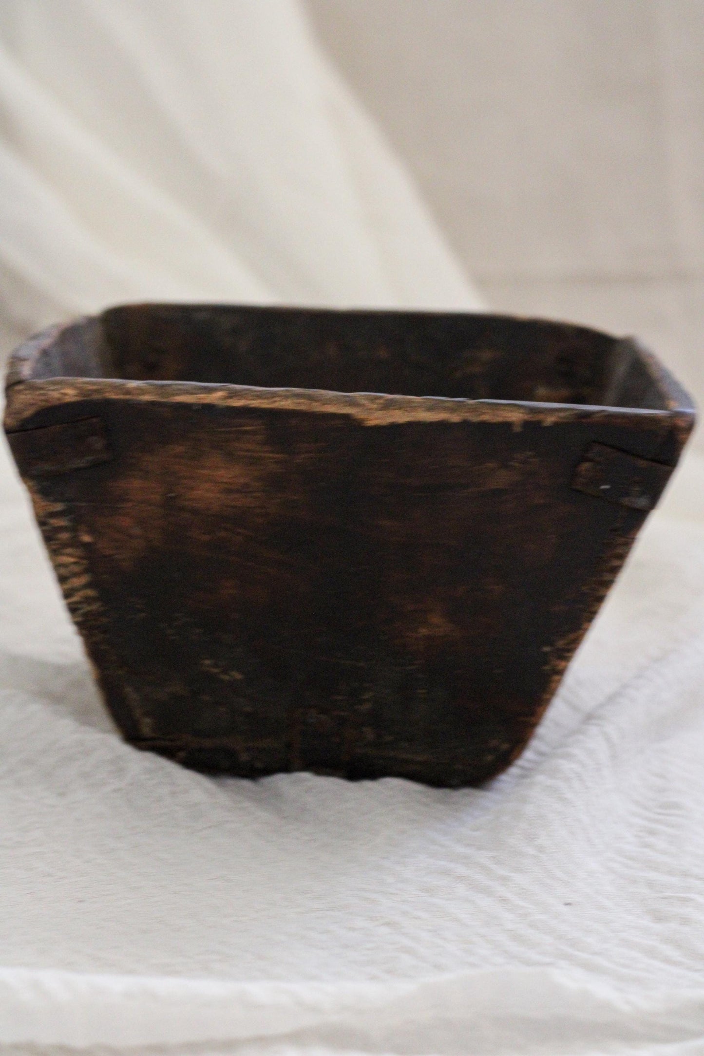 Antique Chinese Wooden Rice Measure Scoop