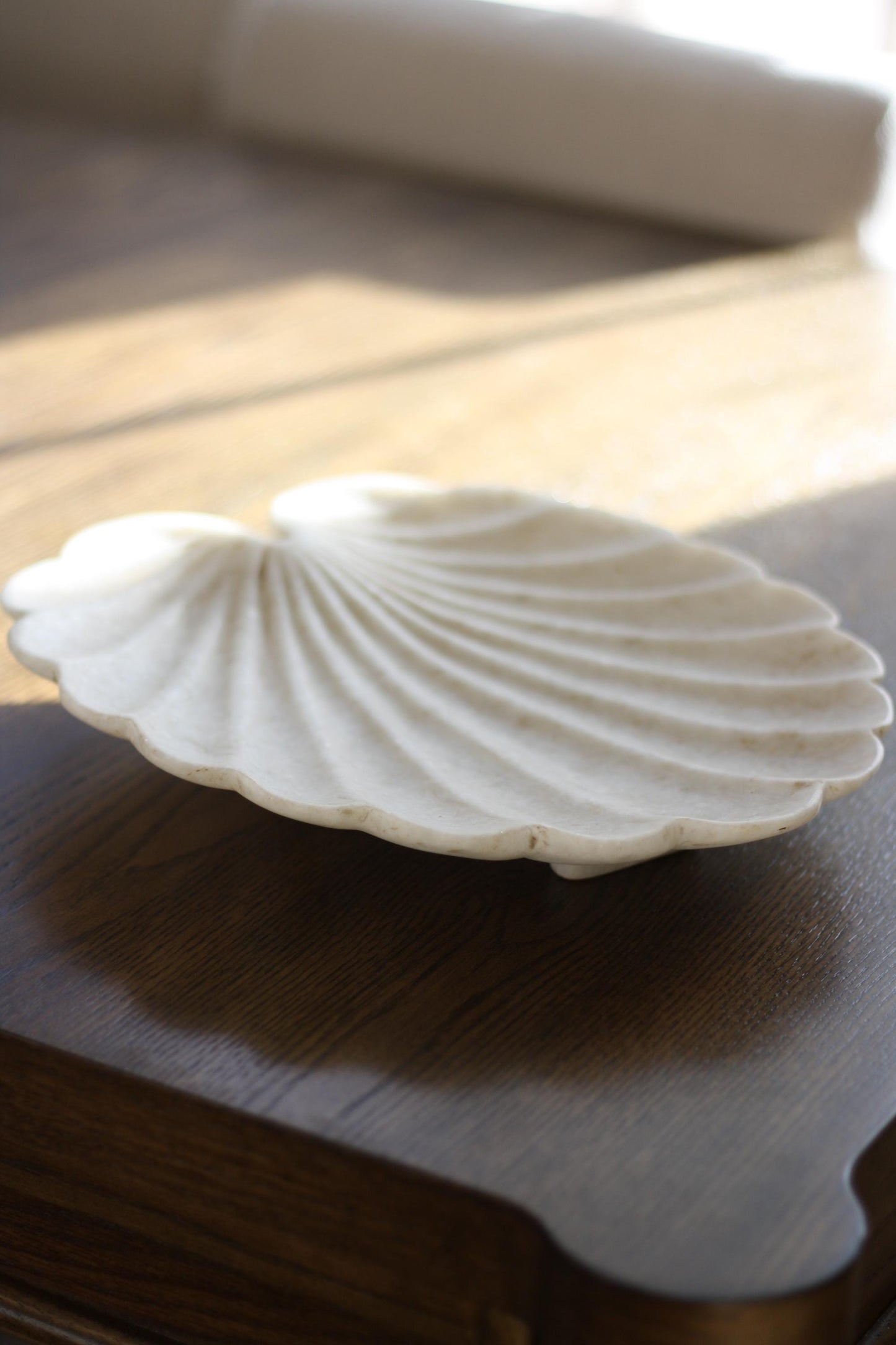 Large Marble Shell Bowl Platter