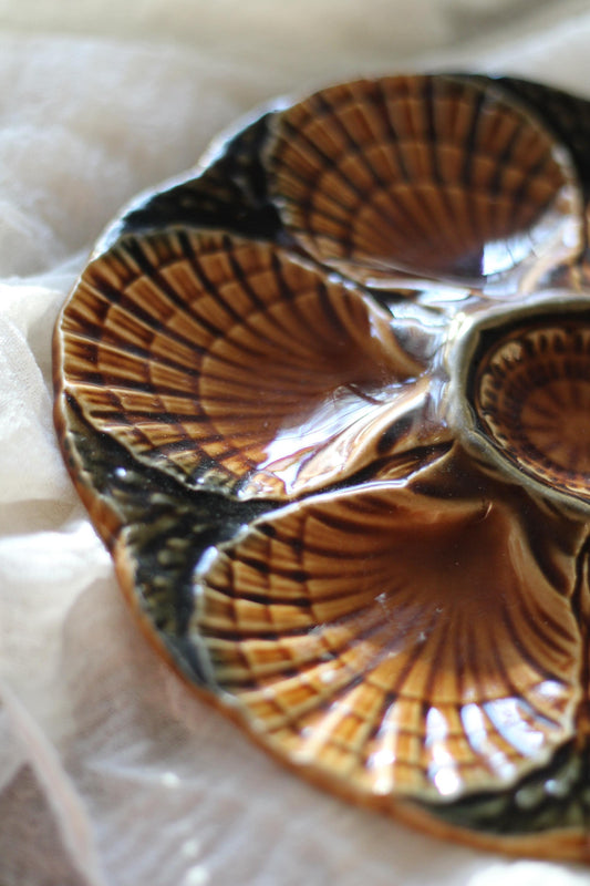 Vintage French Oyster Plate