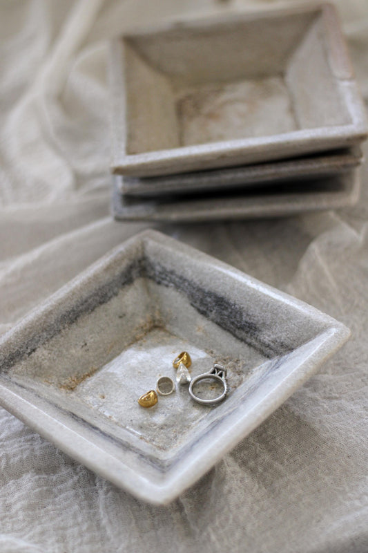 Square Vintage Marble Stone Bowl