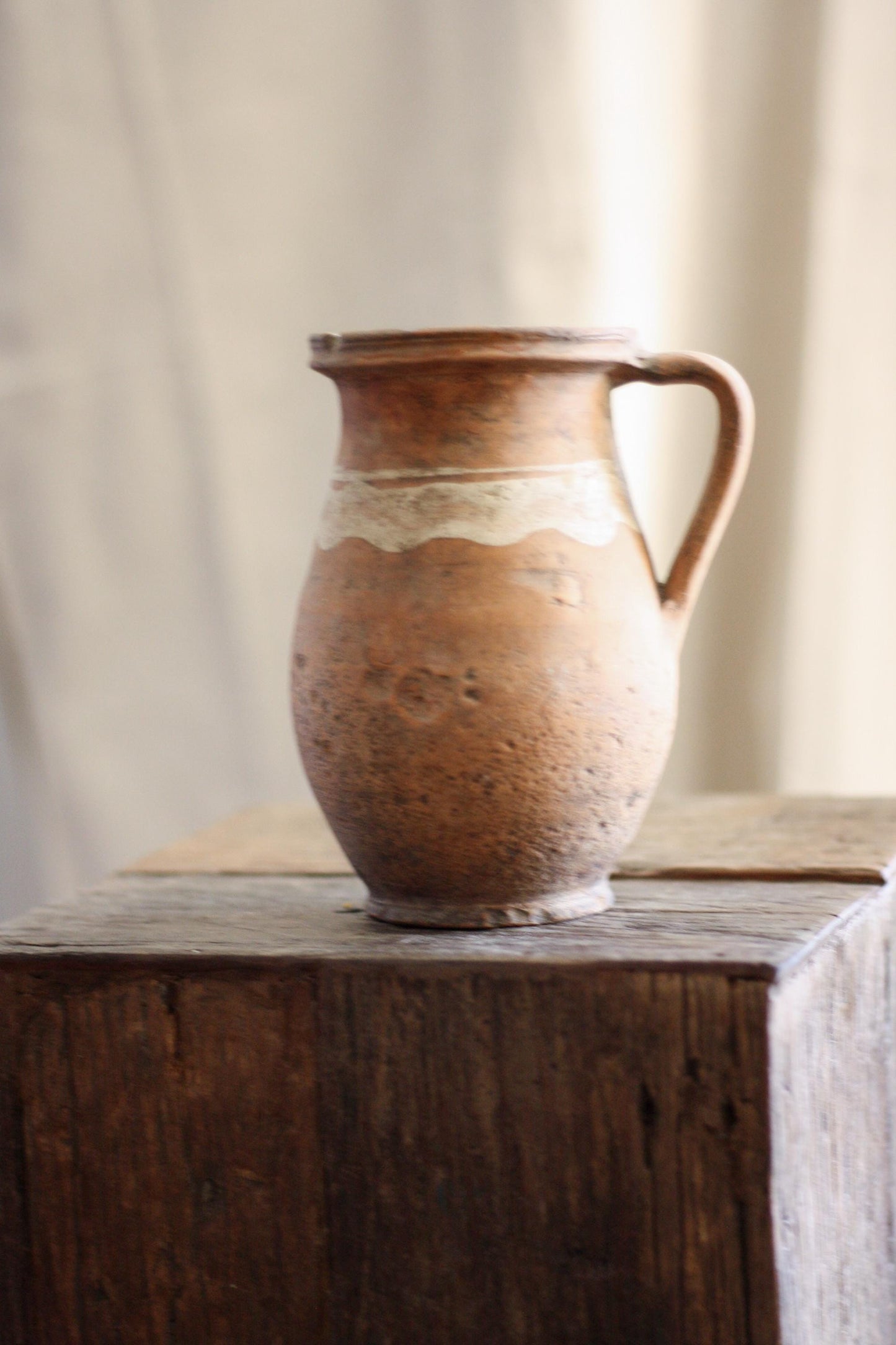 Small Vintage Turkish Olive Jar / Vase
