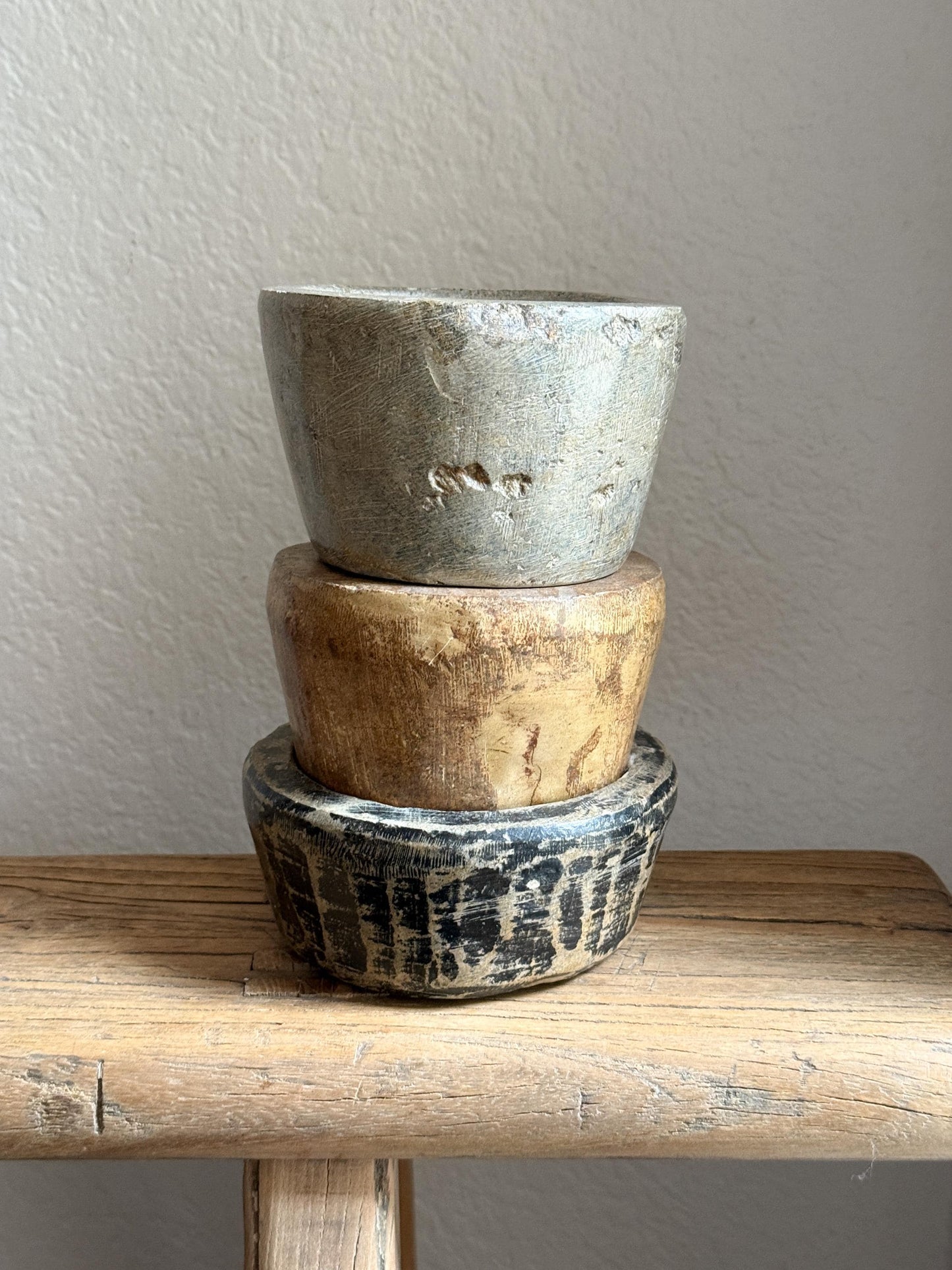 Vintage Stone Bowl / Stone Pickle Pot