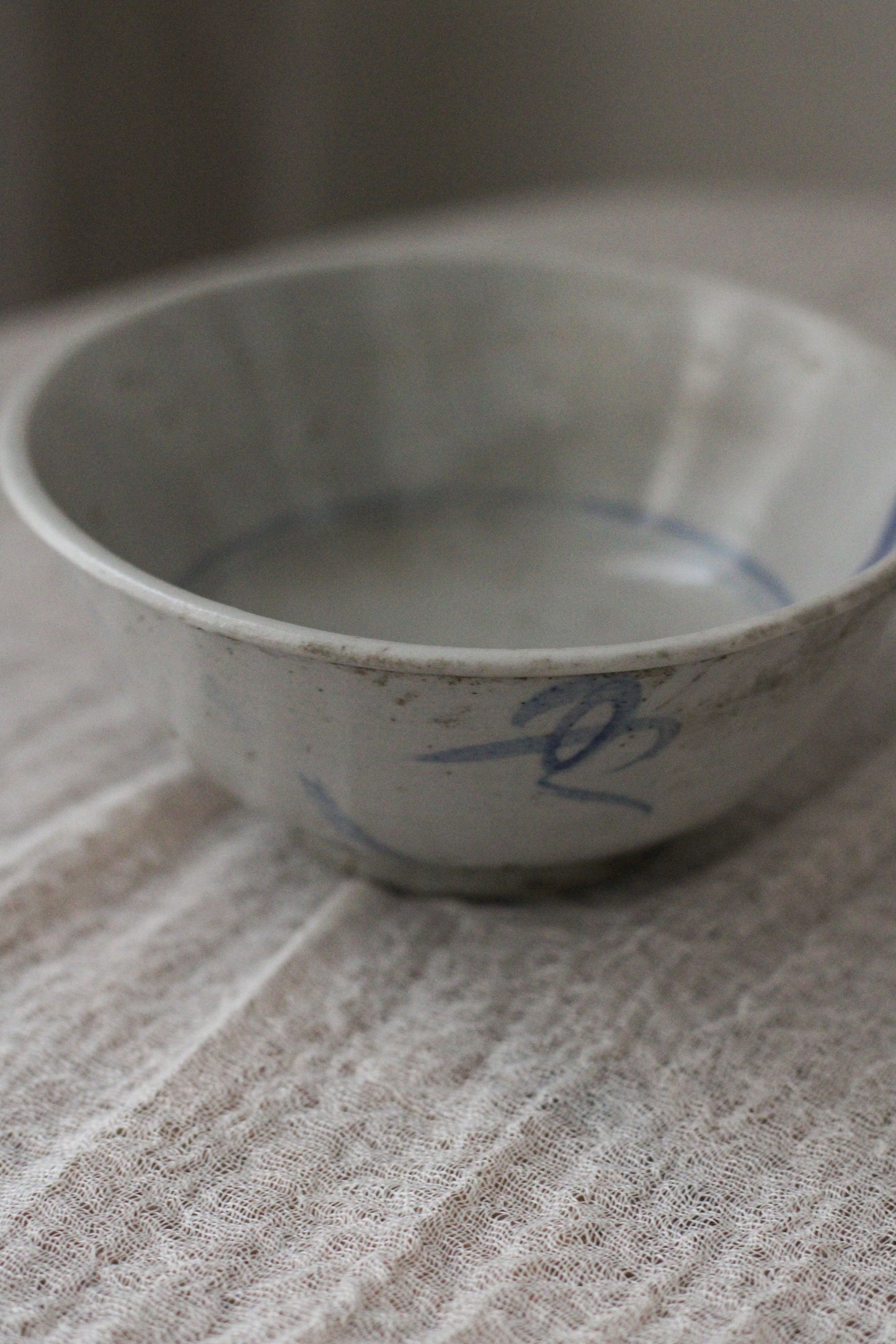 Antique Chinese Porcelain Bowl Blue White Provincial