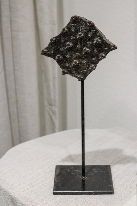 Vintage Textile Block Stamp On Stand