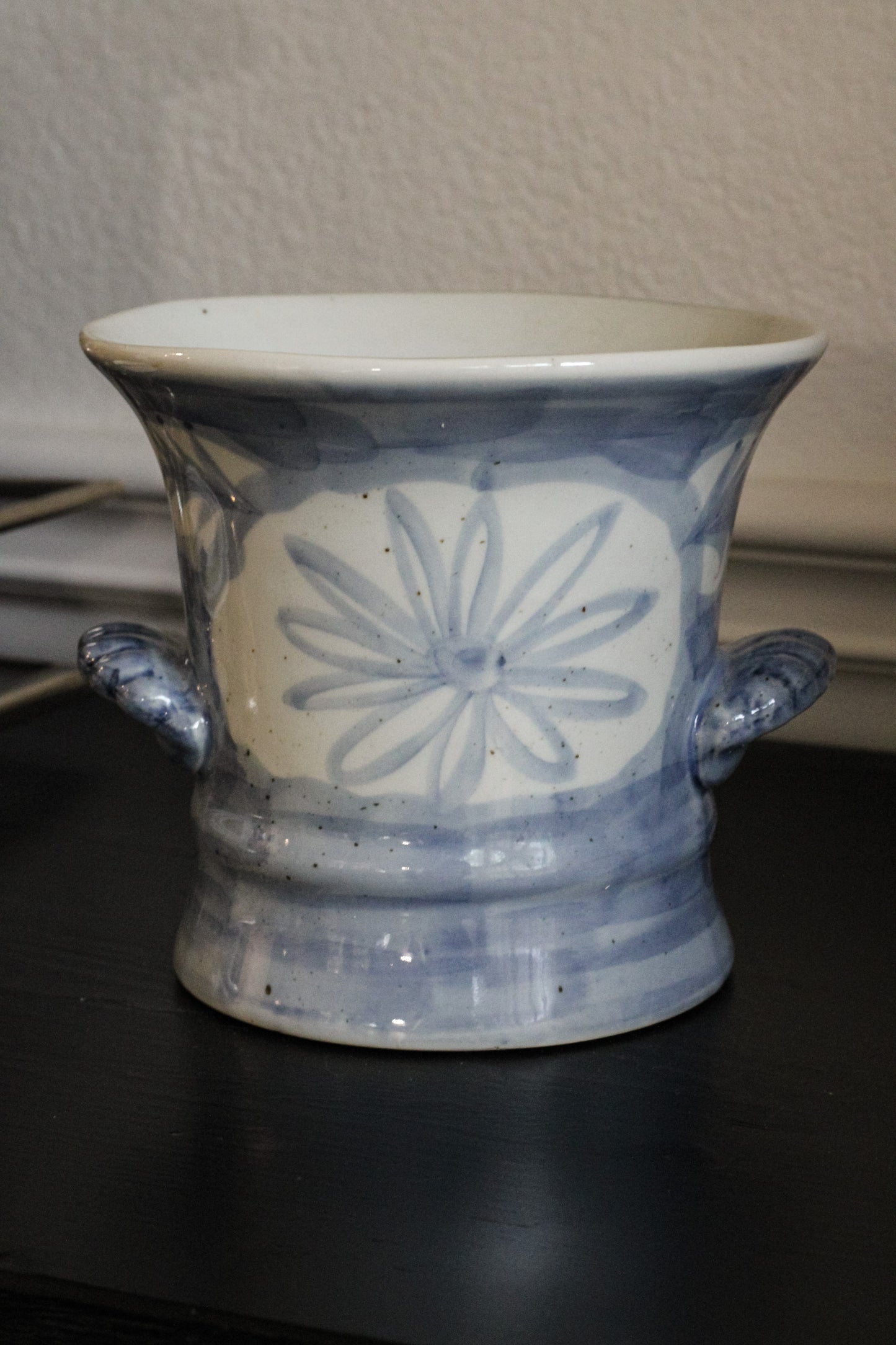Hand-Painted Porcelain Pot