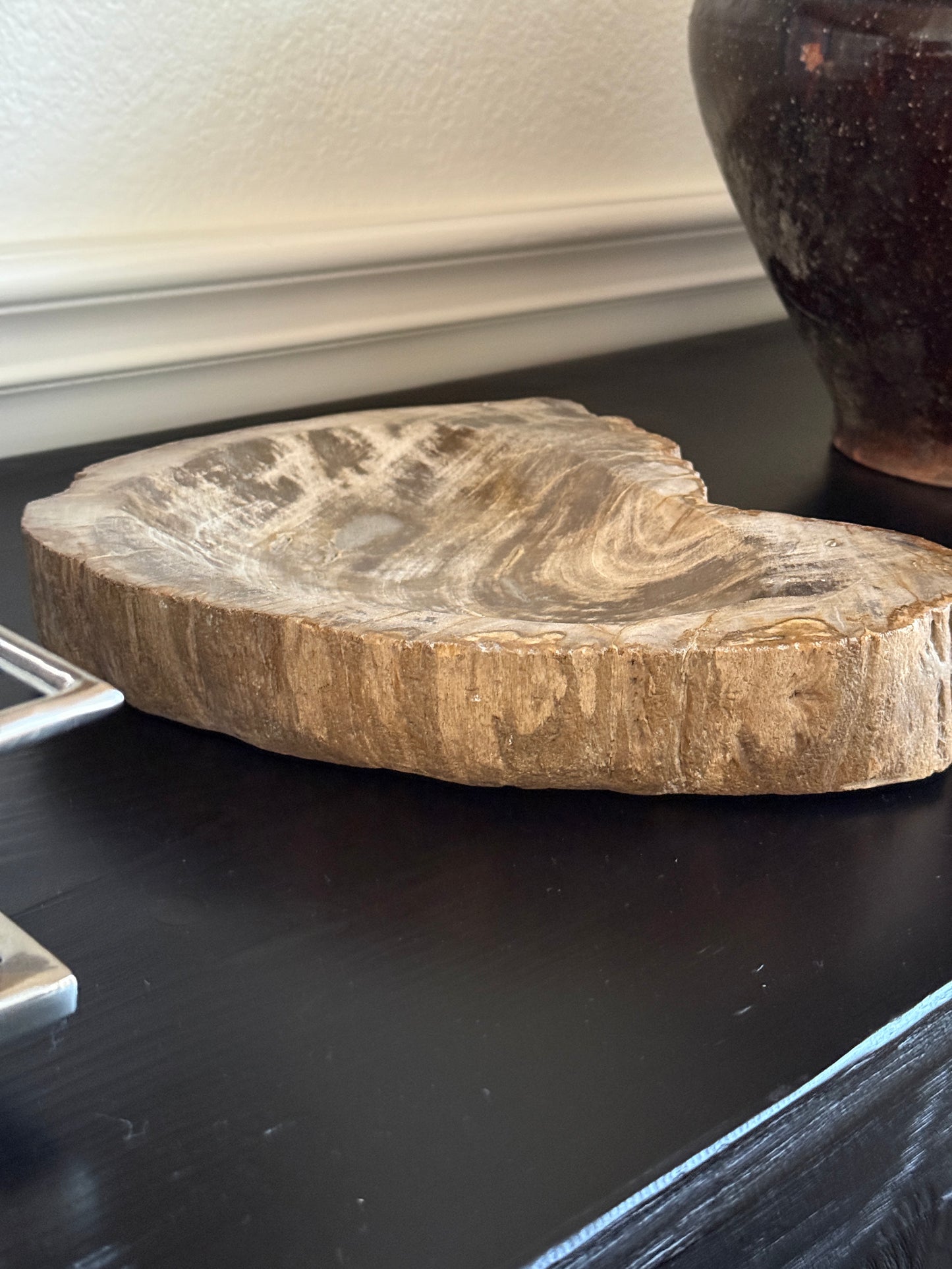 Large Petrified Wood Bowl