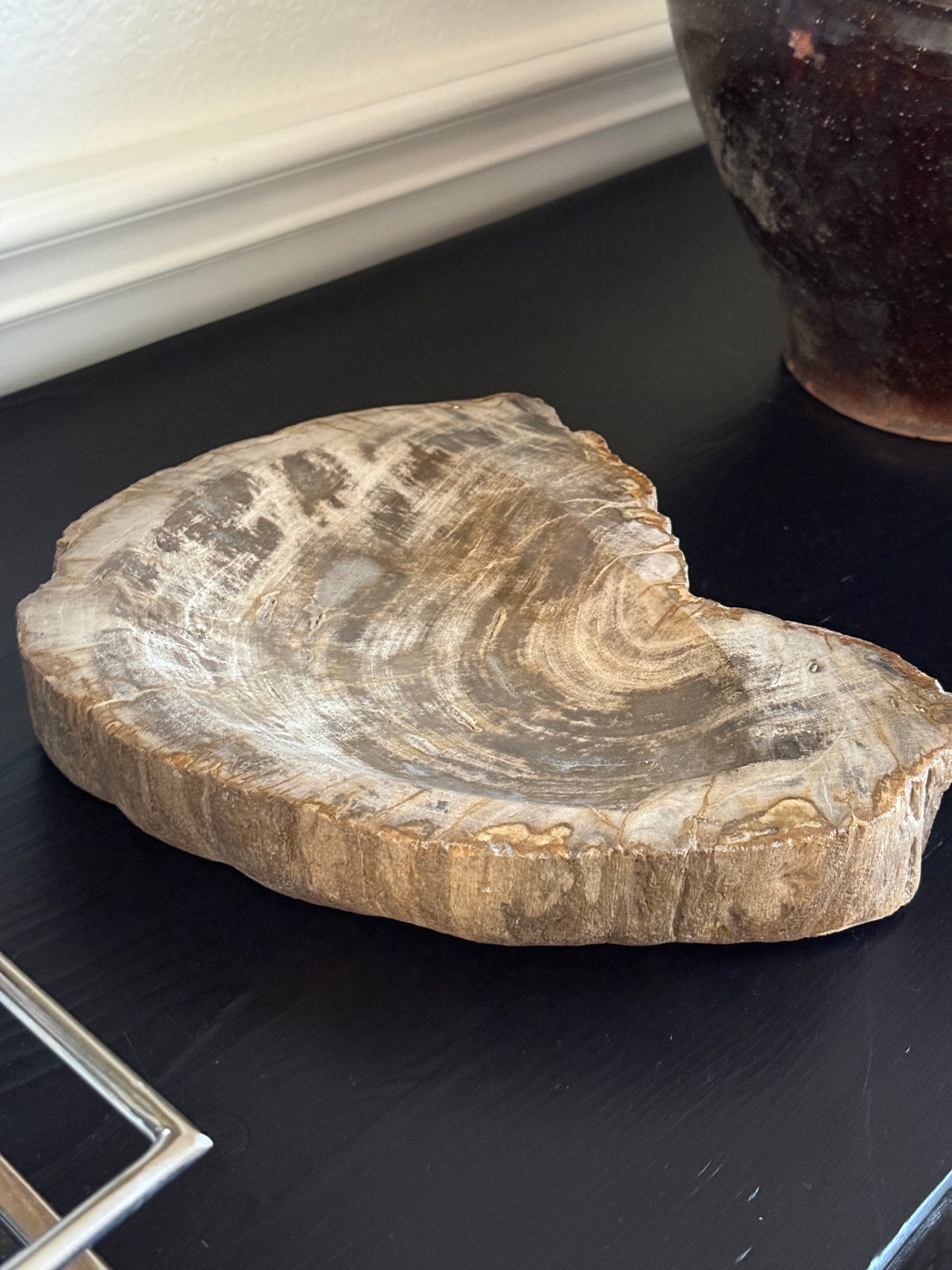 Large Petrified Wood Bowl