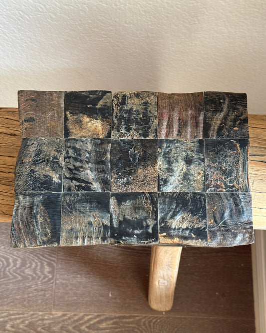 Basketweave Horn Box (Medium)