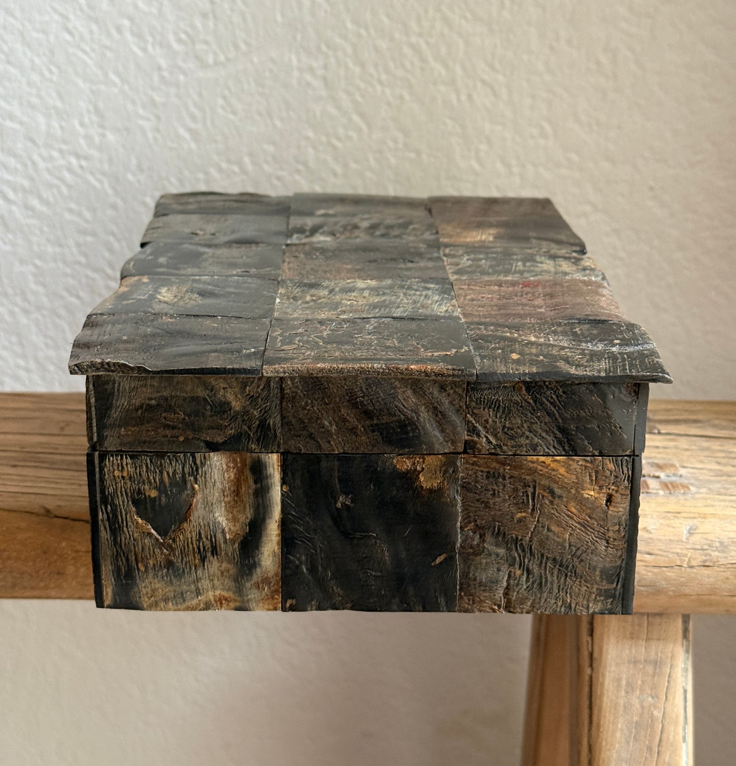 Basketweave Horn Box (Medium)