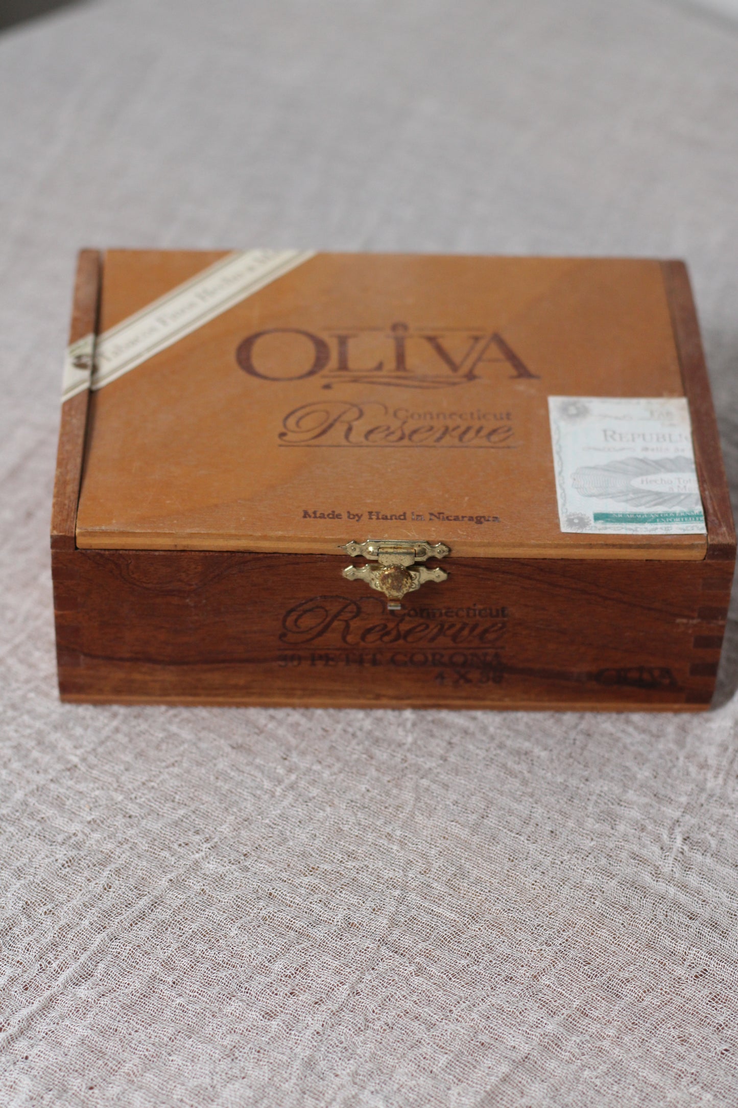 Vintage Wooden Cigar Box