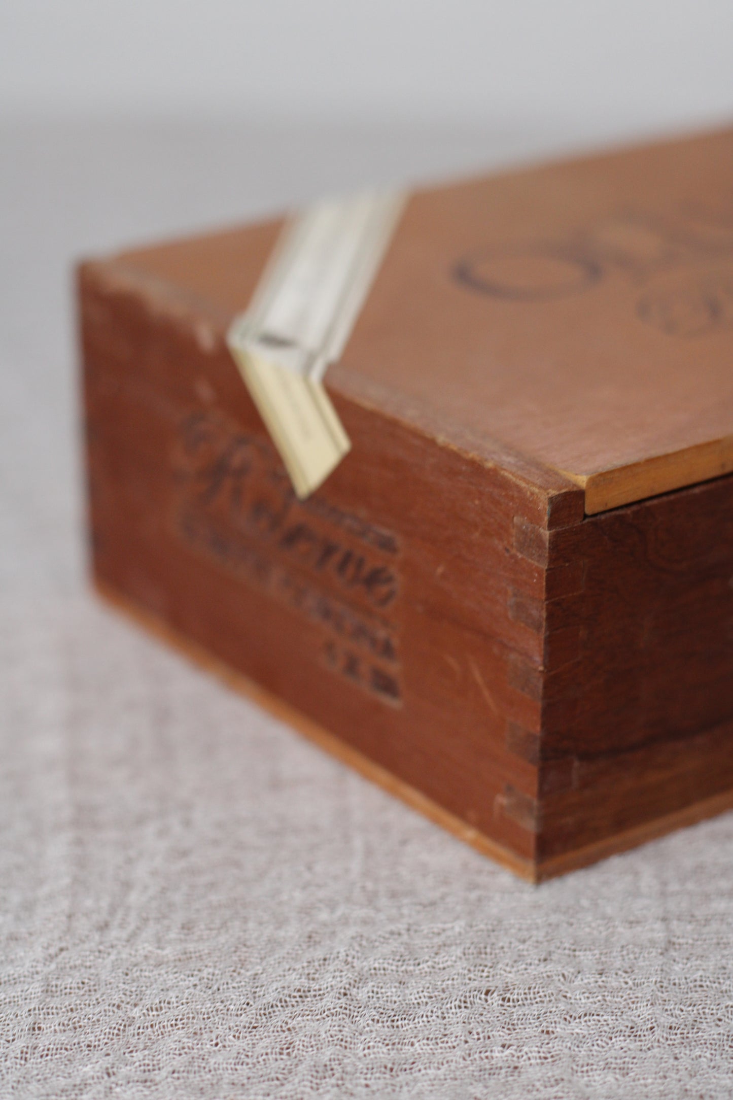 Vintage Wooden Cigar Box