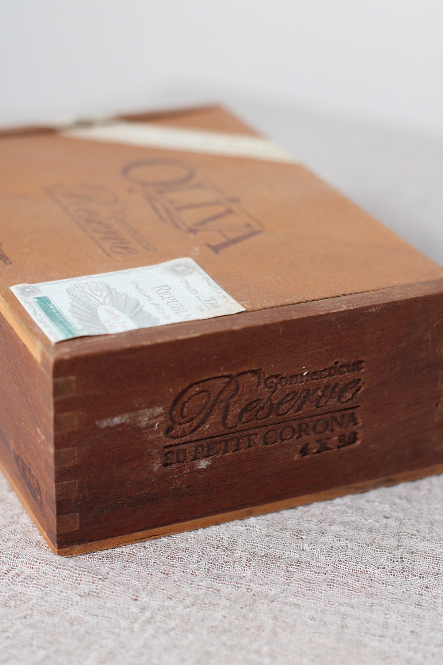 Vintage Wooden Cigar Box